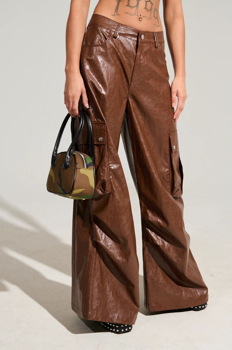 SOPHIE FAUX LEATHER TROUSER - Image 2