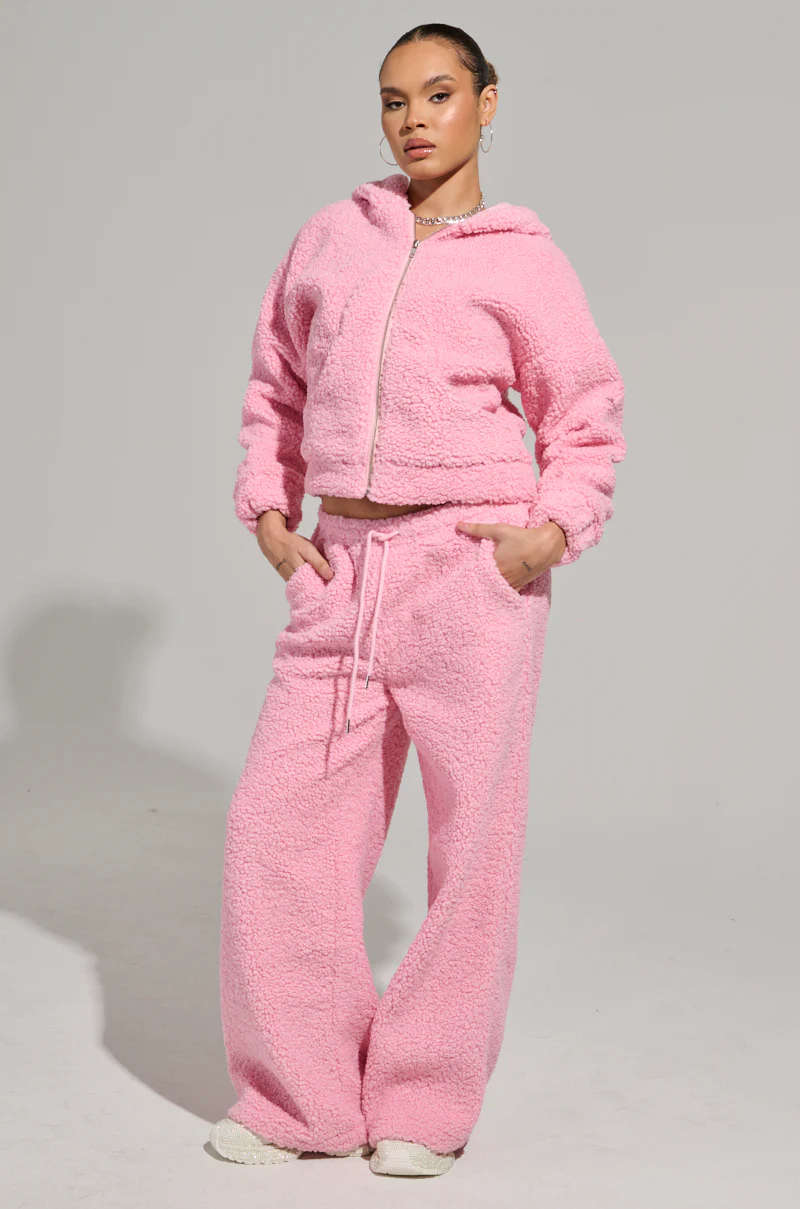 SOUR CANDY SHERPA ZIP UP HOODIE - Image 6