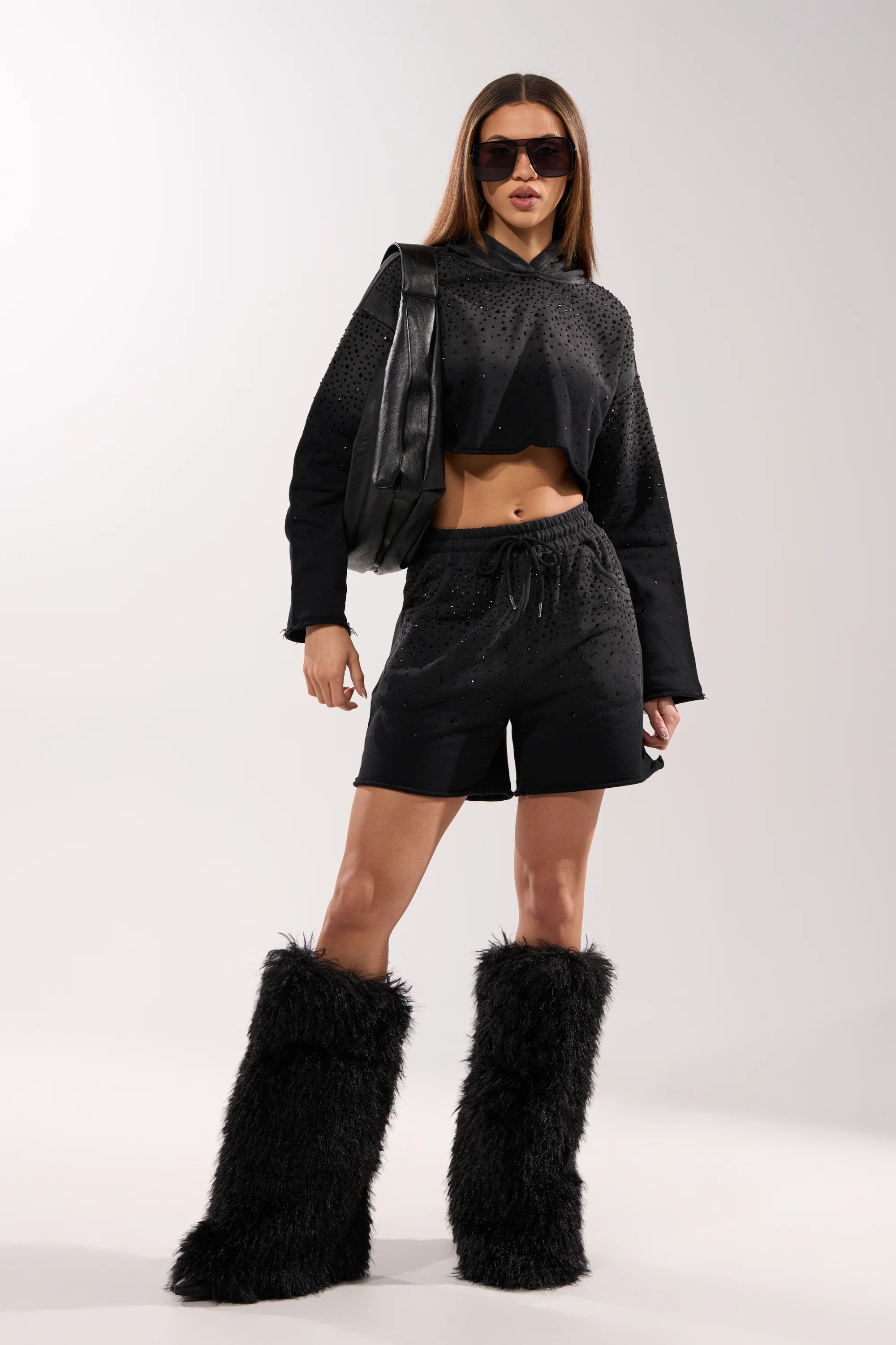SPARKLE AND SHINE MINERAL WASHED SHORTS - Image 6