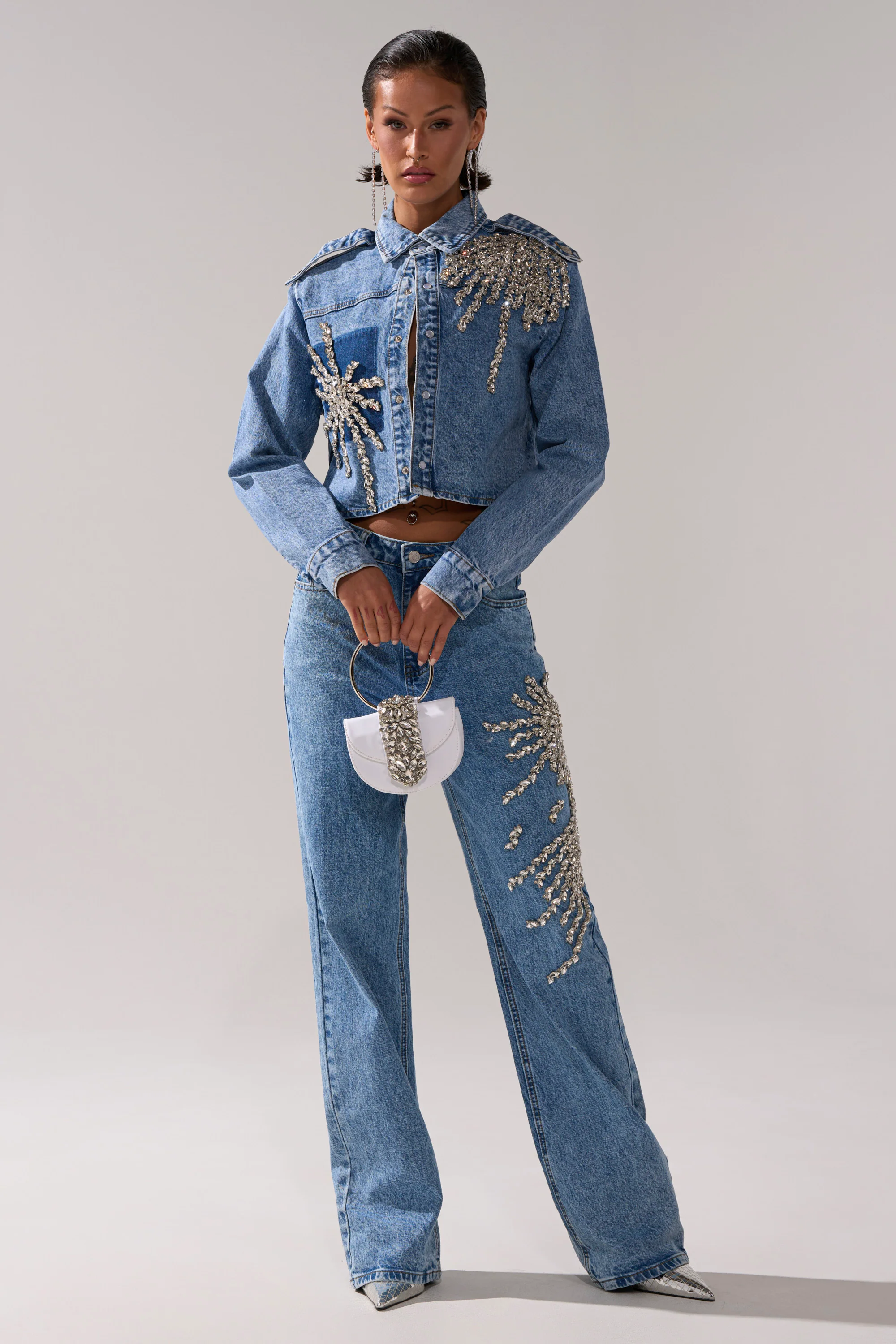 SPARKLE AND SHINE QUEEN RELAXED DENIM - Image 7