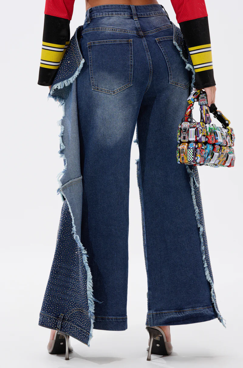 SPARKLE QUEEN WIDE-LEG DENIM - Image 5