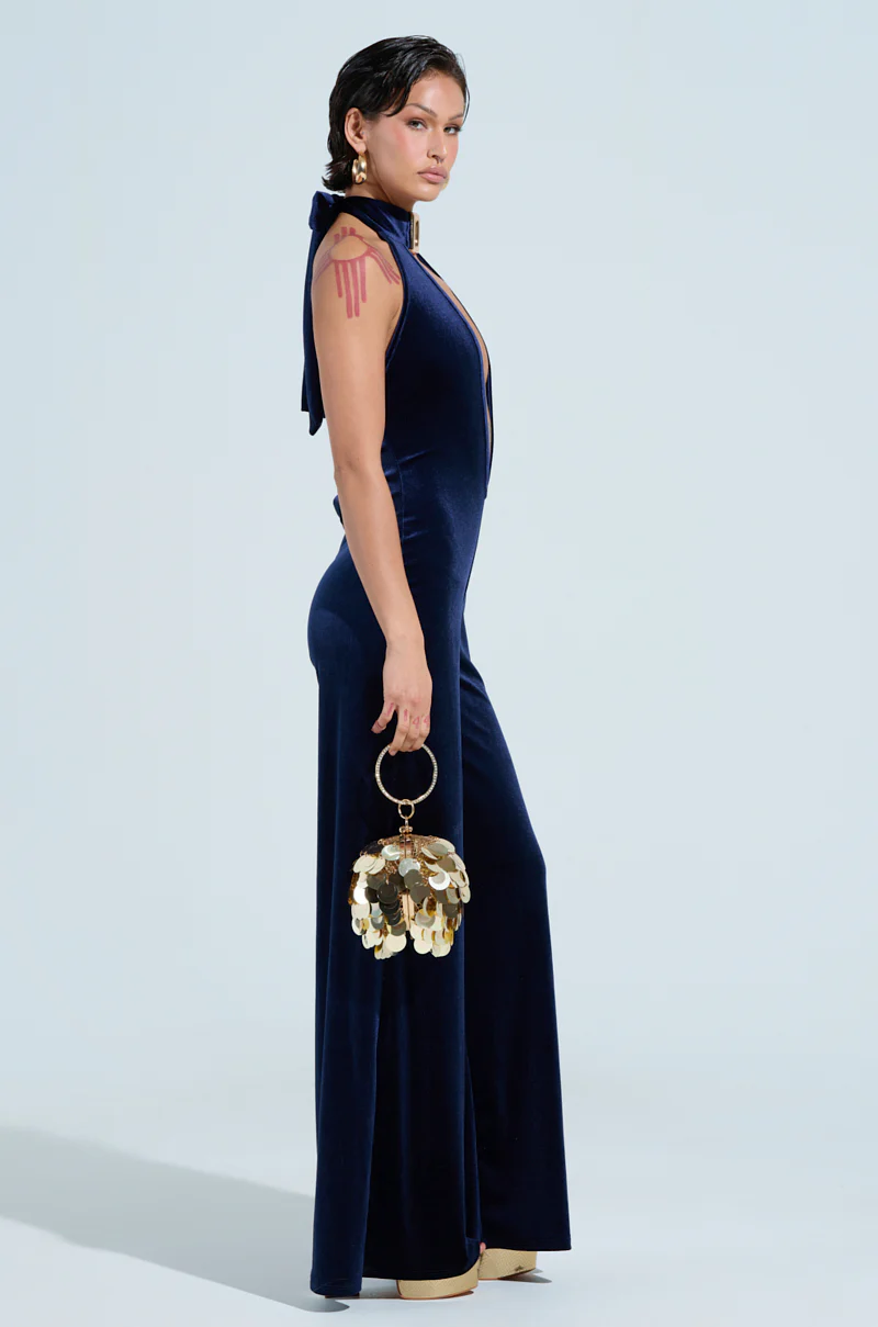 SPARKS FLYING VELVET JUMPSUIT - Image 2