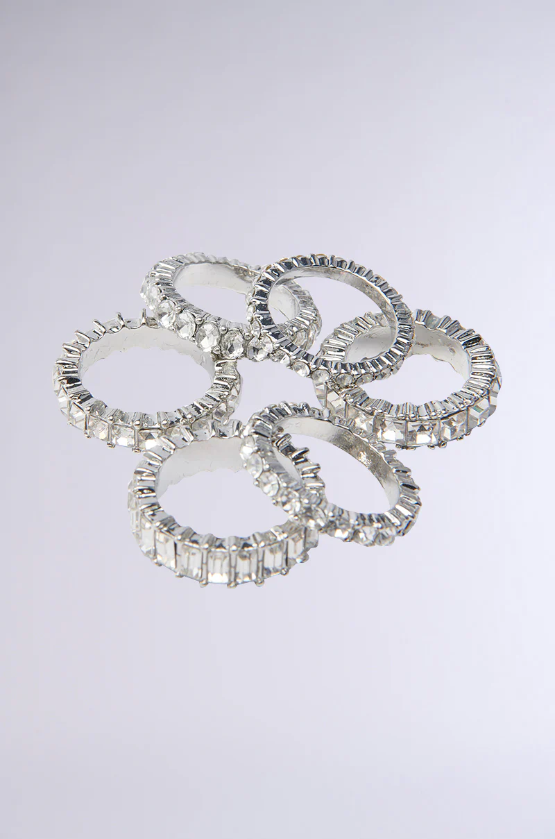 SPEND IT RHINESTONE RING SET - Image 5
