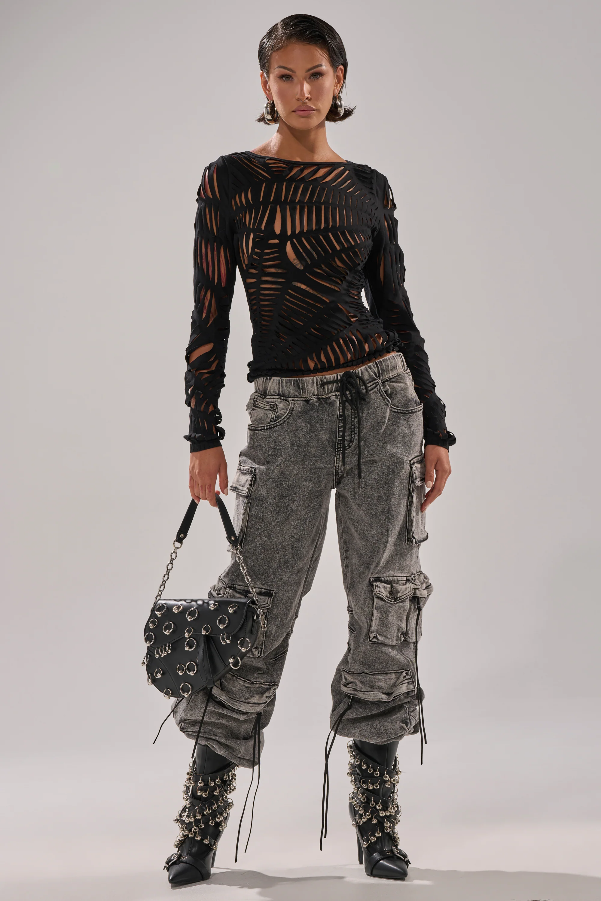 SPIDER WEB CUTOUT TOP - Image 7