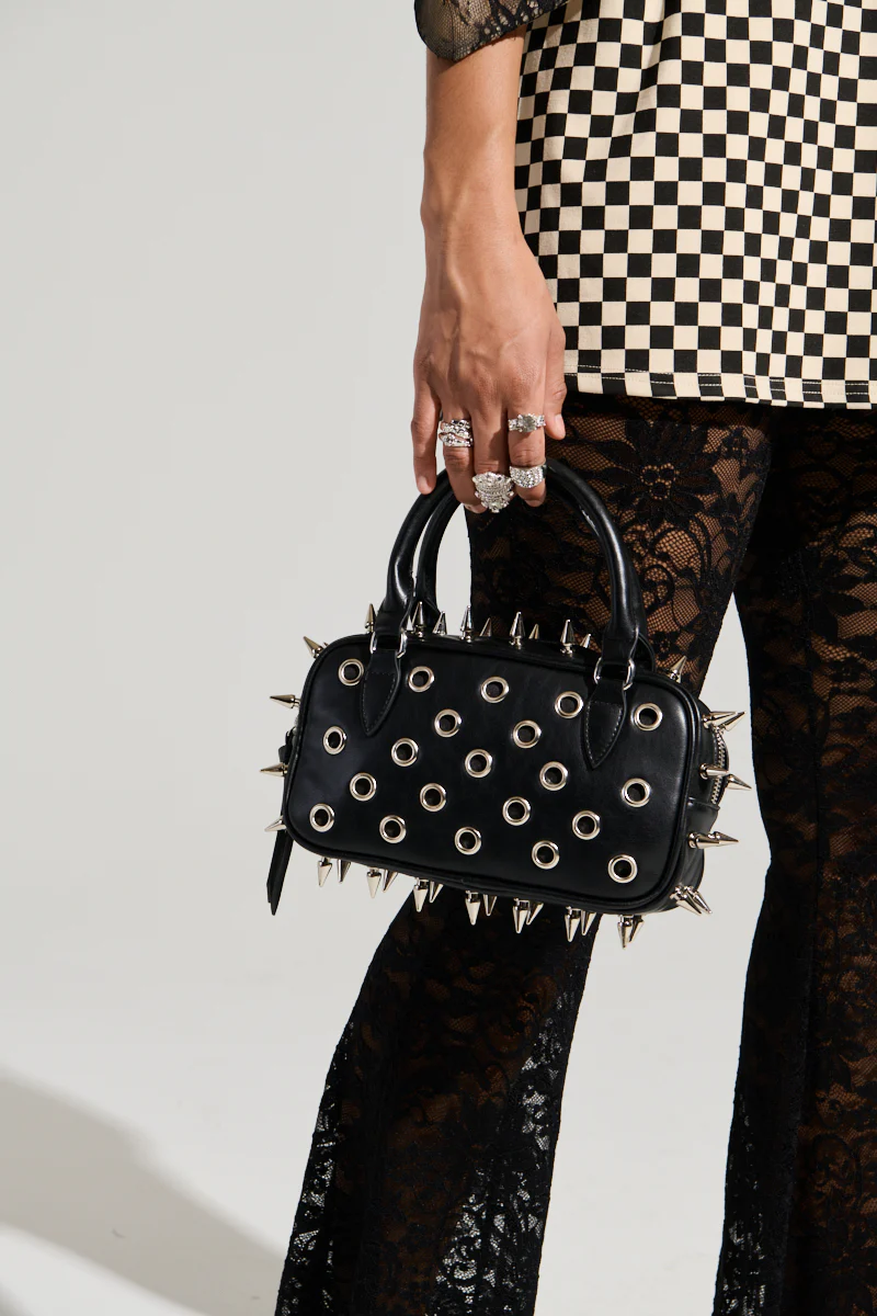SPIKED OUT EMBELLISHED PURSE - Image 3