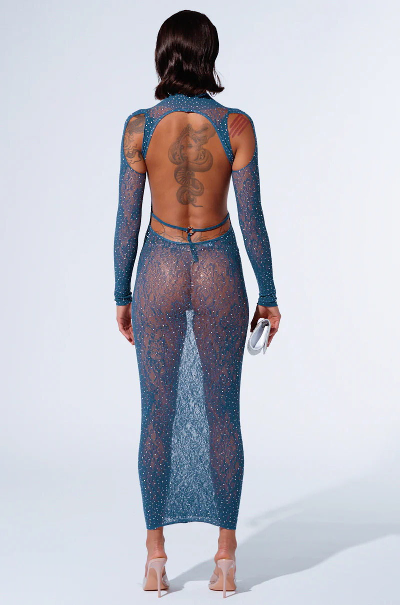 SPIRIT OF THE SEA LACE MIDI DRESS - Image 4