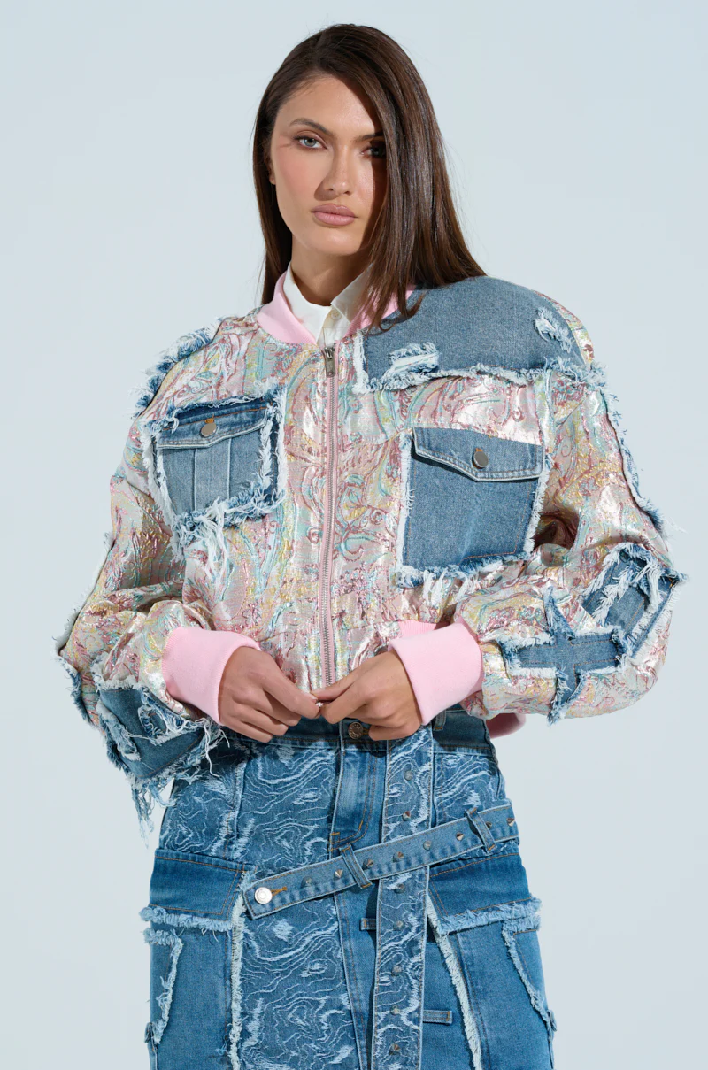 SPRING REFRESH BROCADE BOMBER - Image 4