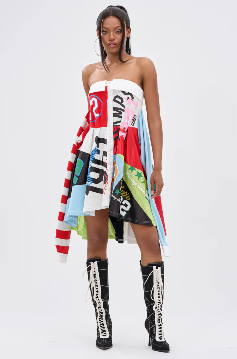 STAND OUT GRAPHIC MINI DRESS - Image 11