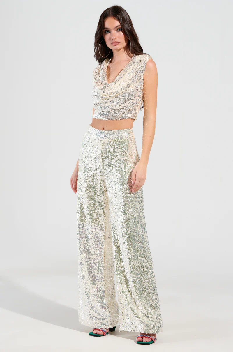 STAR OF THE SHOW SEQUIN CROP TOP - Image 5
