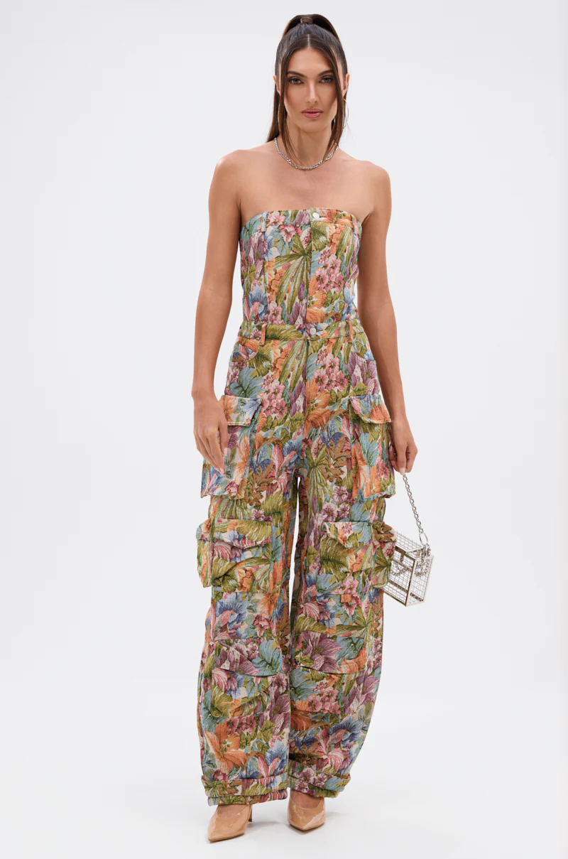 STAR OF THE SHOW TAPESTRY JUMPSUIT