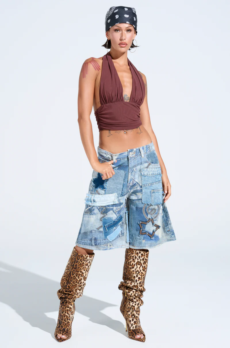 STARS IN THE SKY DENIM SHORT - Image 8