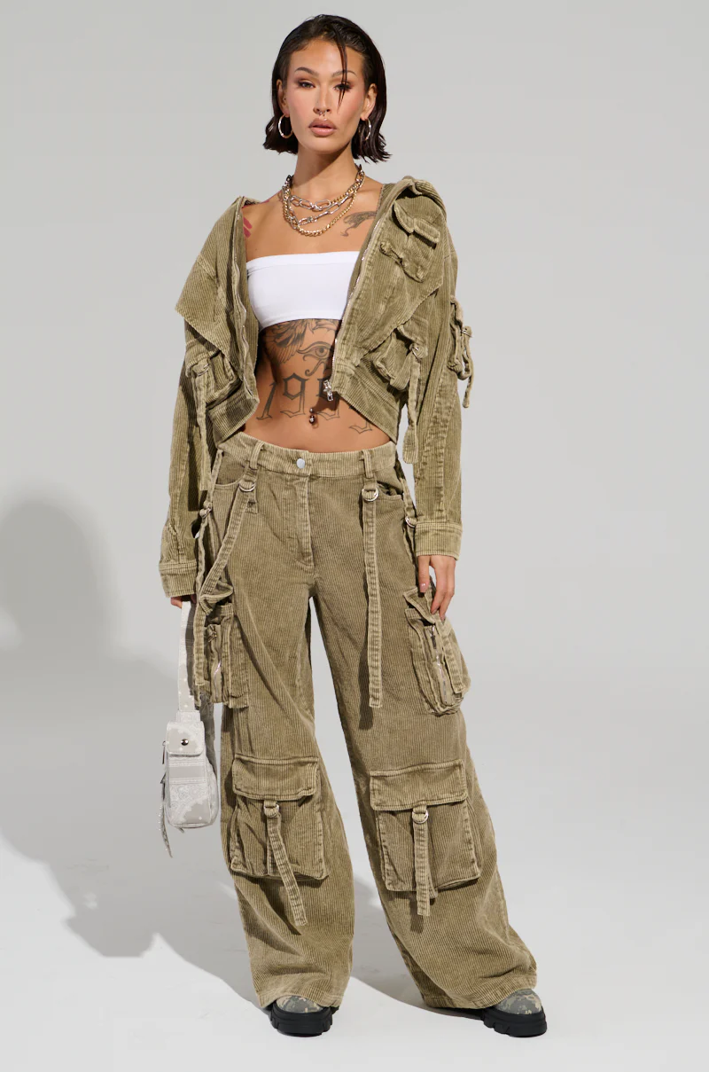 STEALTHY CORDUROY CARGO PANTS - Image 5