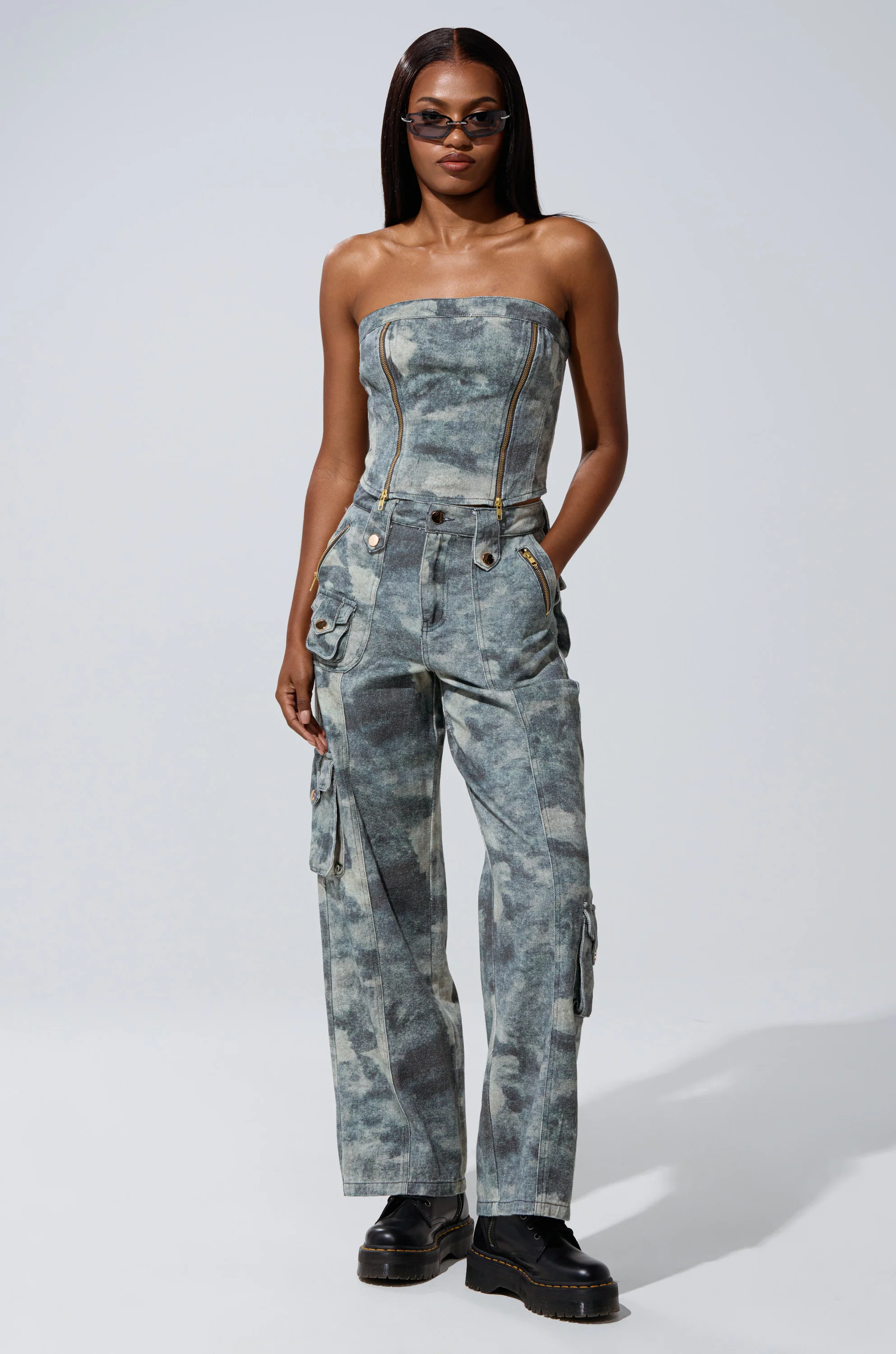 STEPH CAMO DENIM CORSET - Image 6