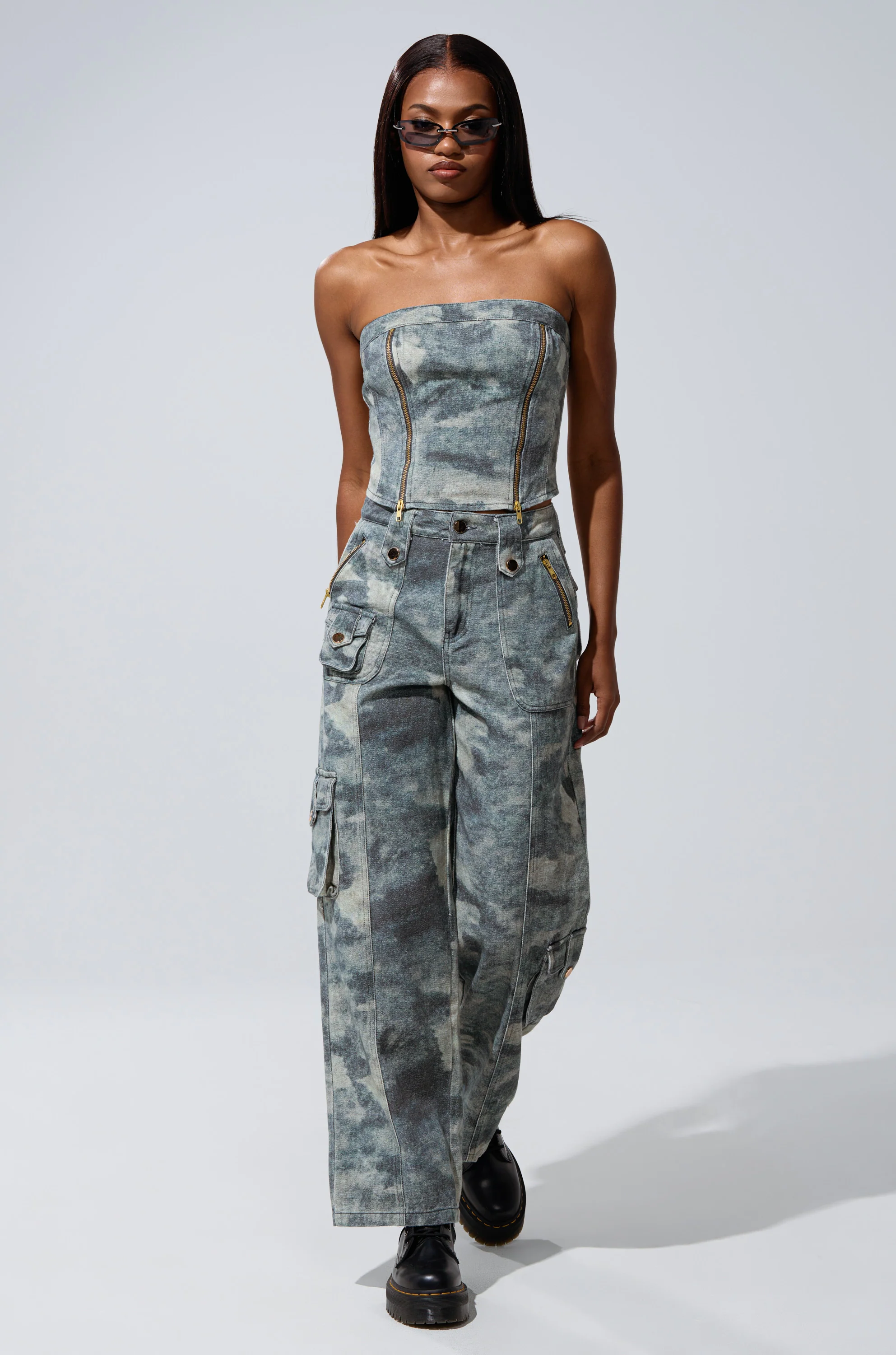 STEPH CAMO DENIM CORSET - Image 7