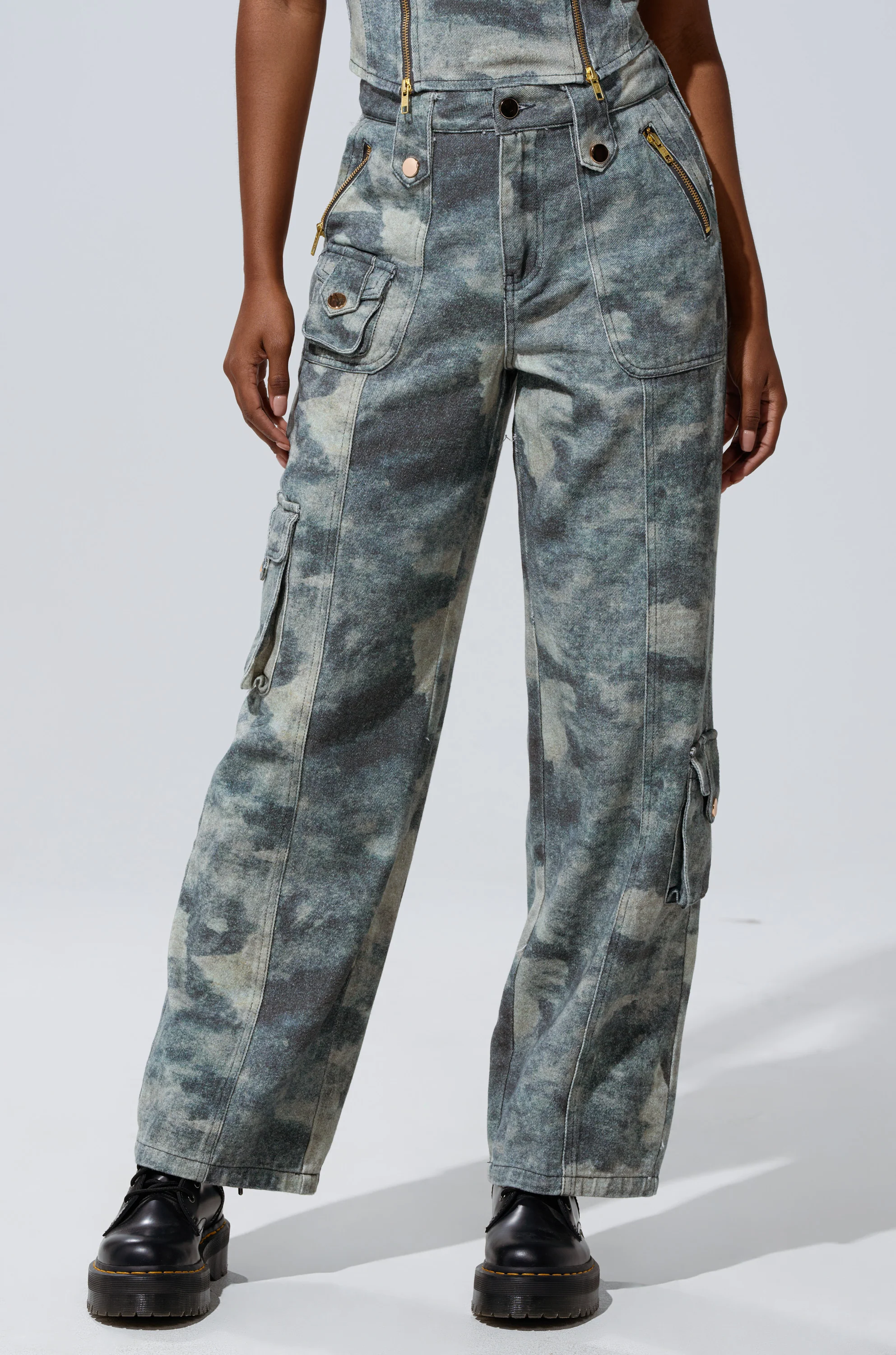STEPH CAMO DENIM RELAXED PANT - Image 2