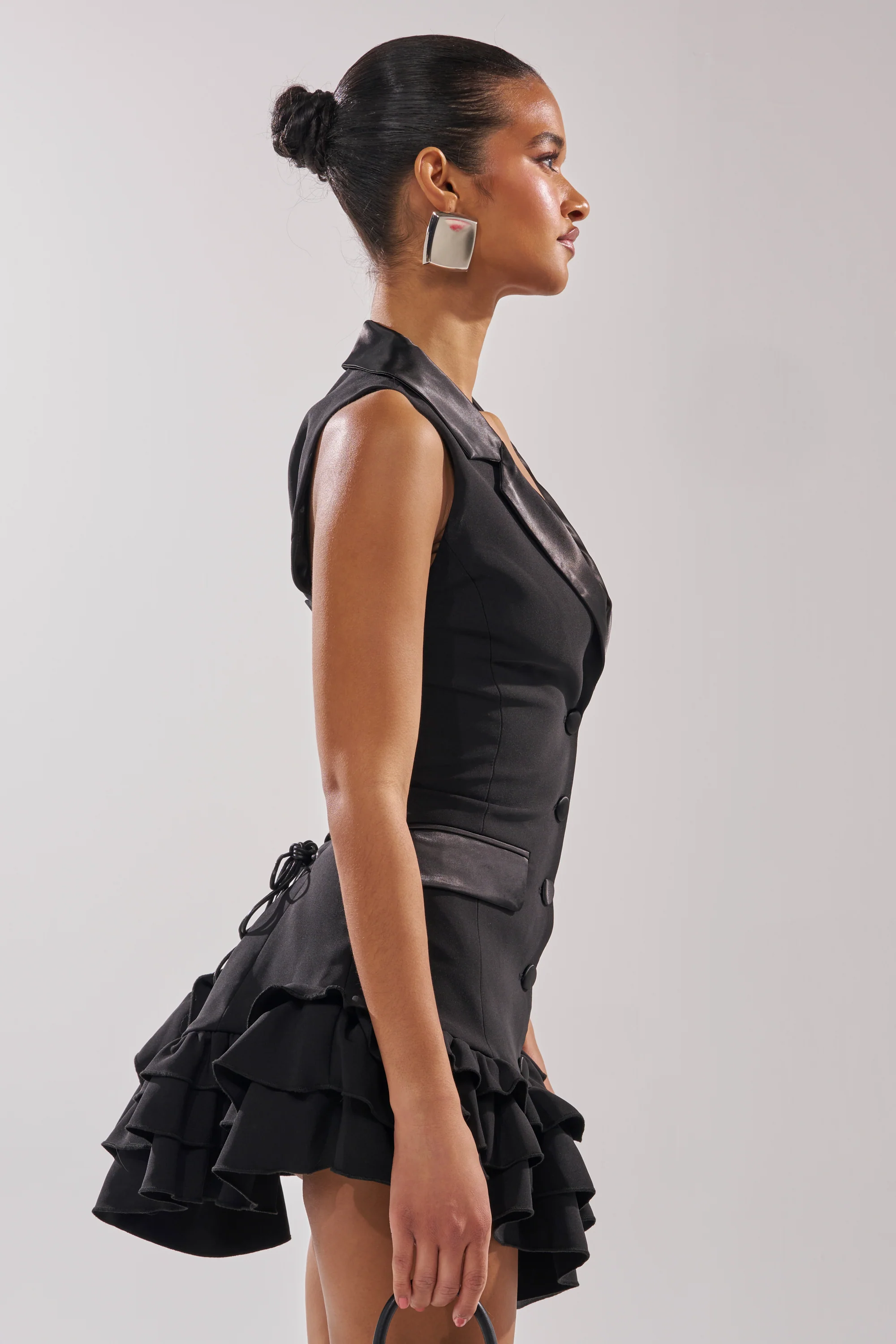 SUITED UP SLEEVELESS MINI DRESS - Image 4