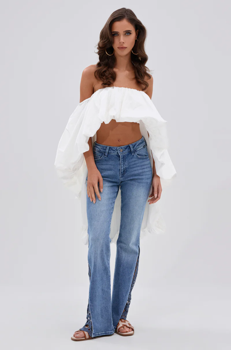 SUMMER DAYS RELAXED DENIM WITH EYELET OPENING - Image 6