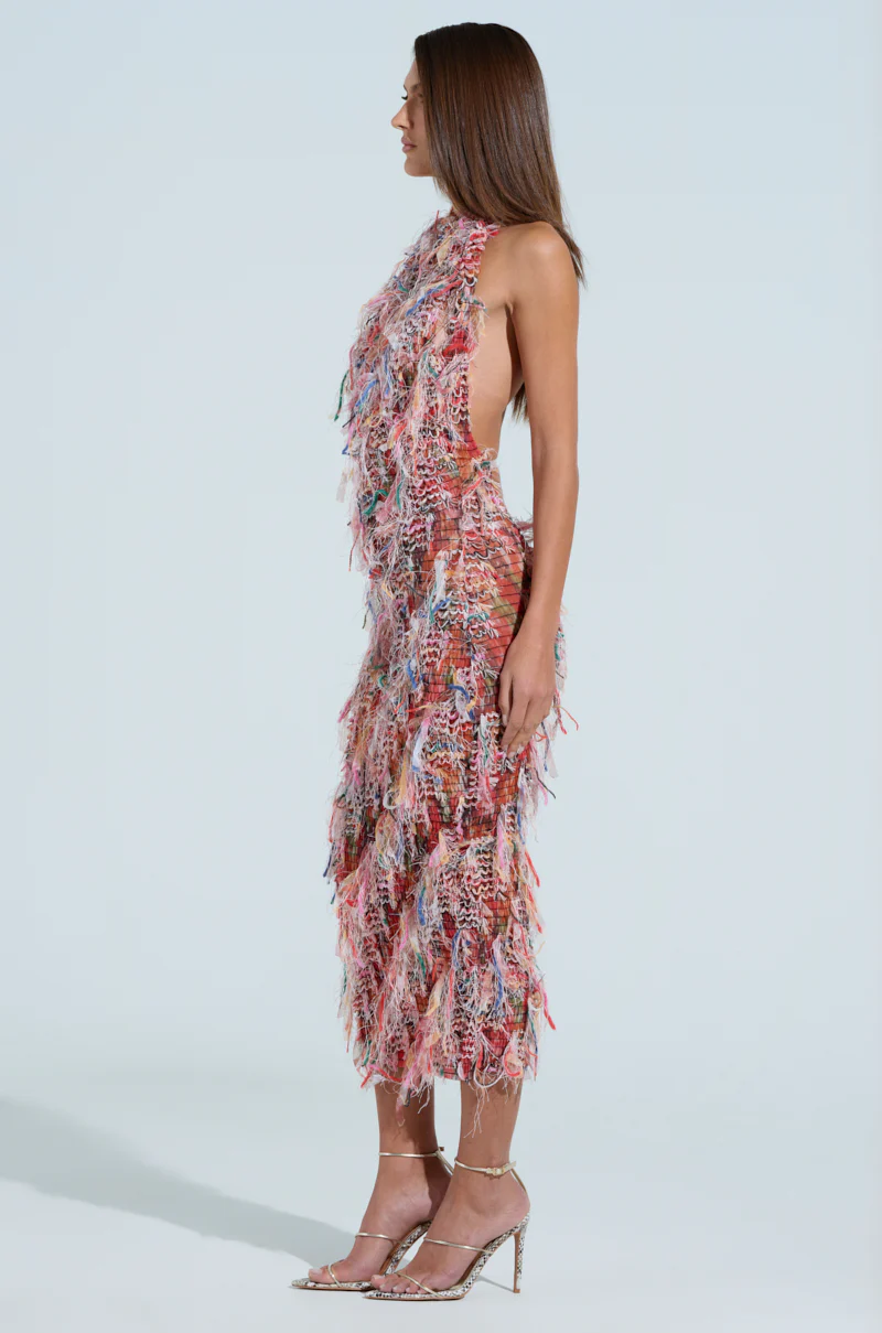 SUMMER TIME LIVIN MESH MIDI DRESS IN PINK - Image 3