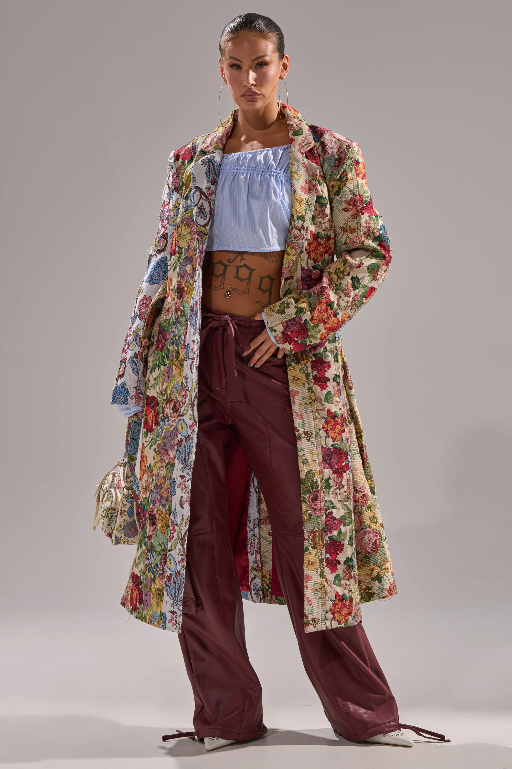 SUNDAY PATCHWORK TRENCH - Image 4