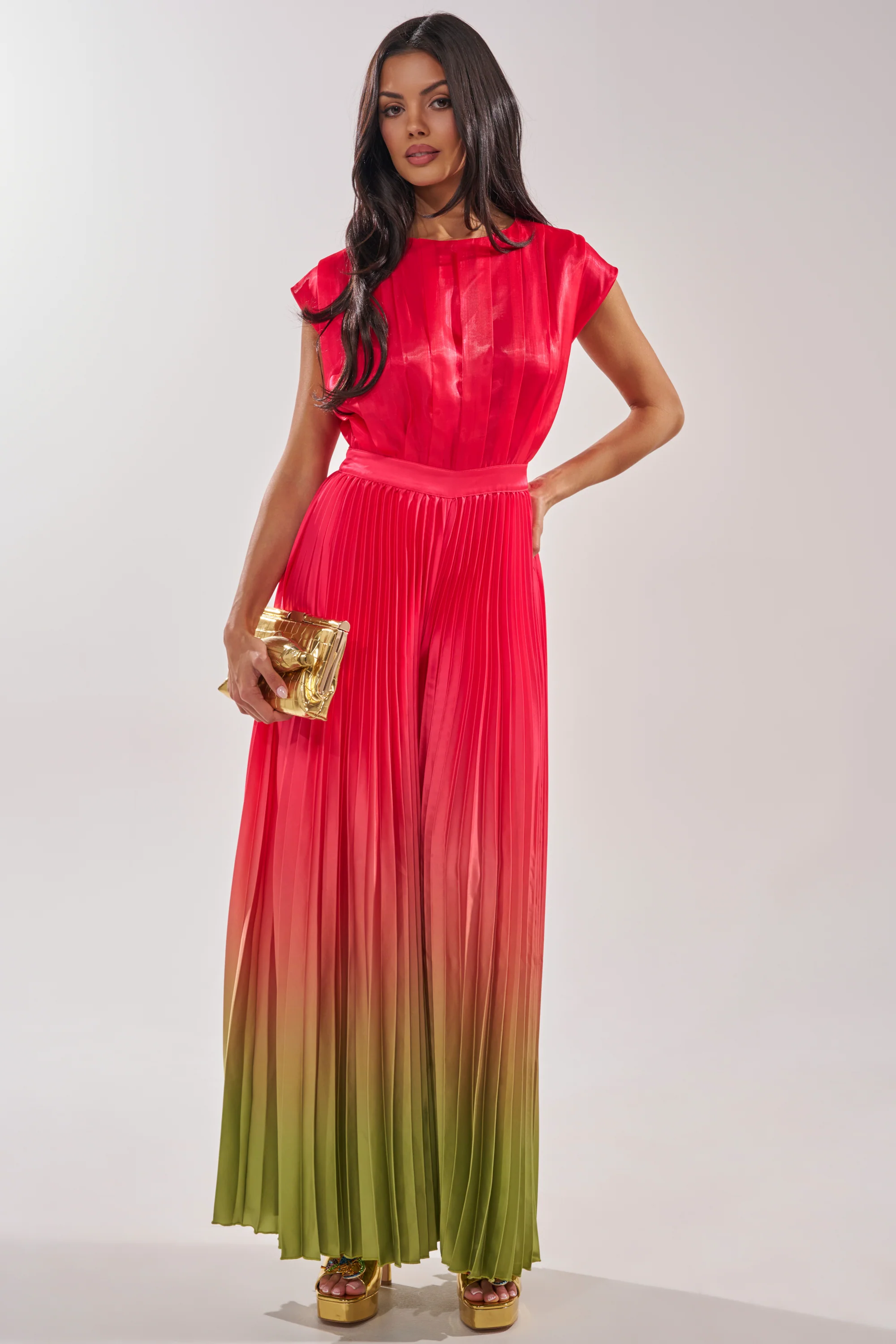SUNSET VIBES SATIN JUMPSUIT - Image 2