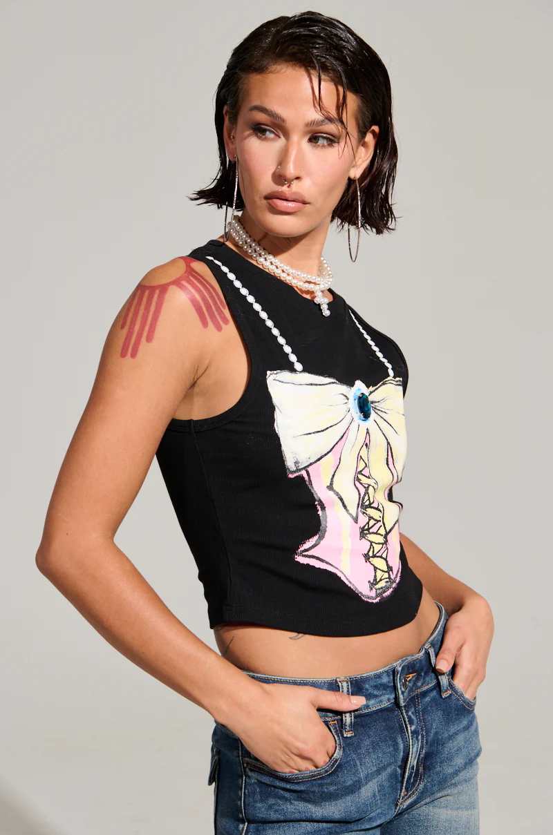 SUPER LADYLIKE SLEEVELESS GRAPHIC TANK - Image 3