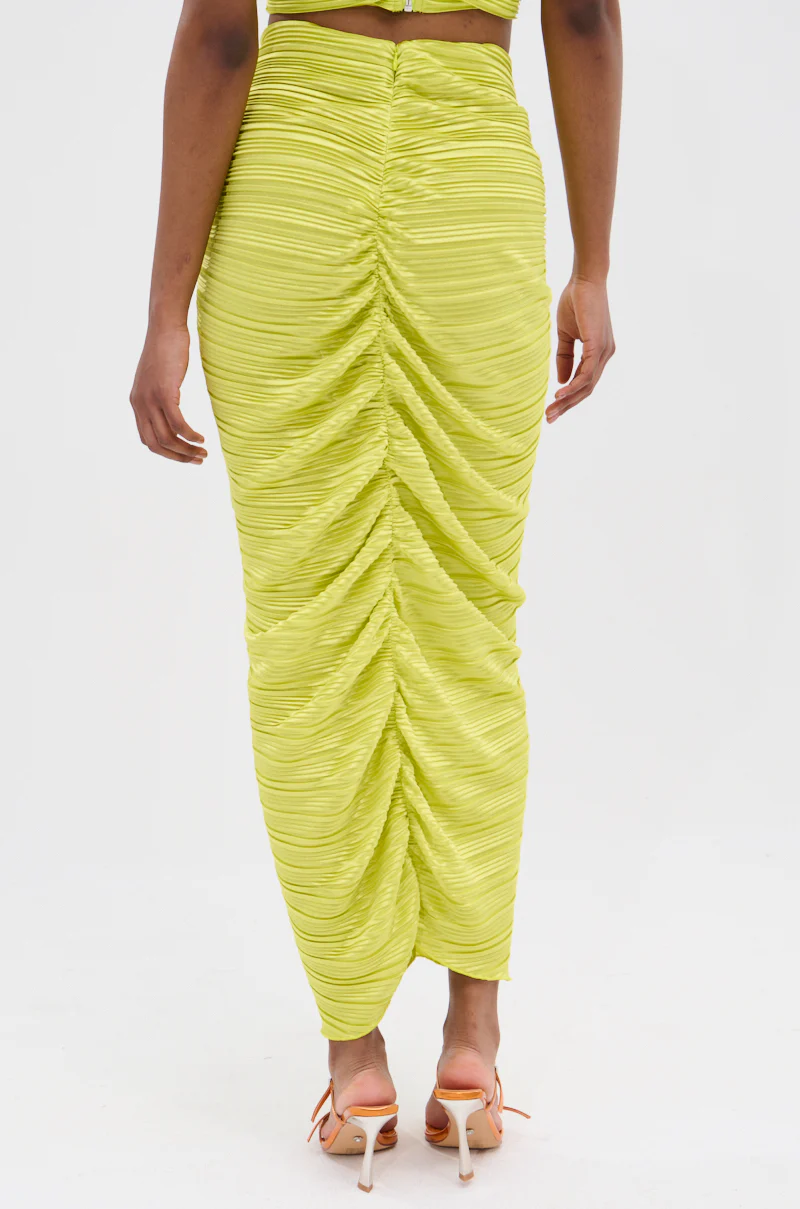 SWEET AS CAN BE GREEN MAXI SKIRT - Image 6