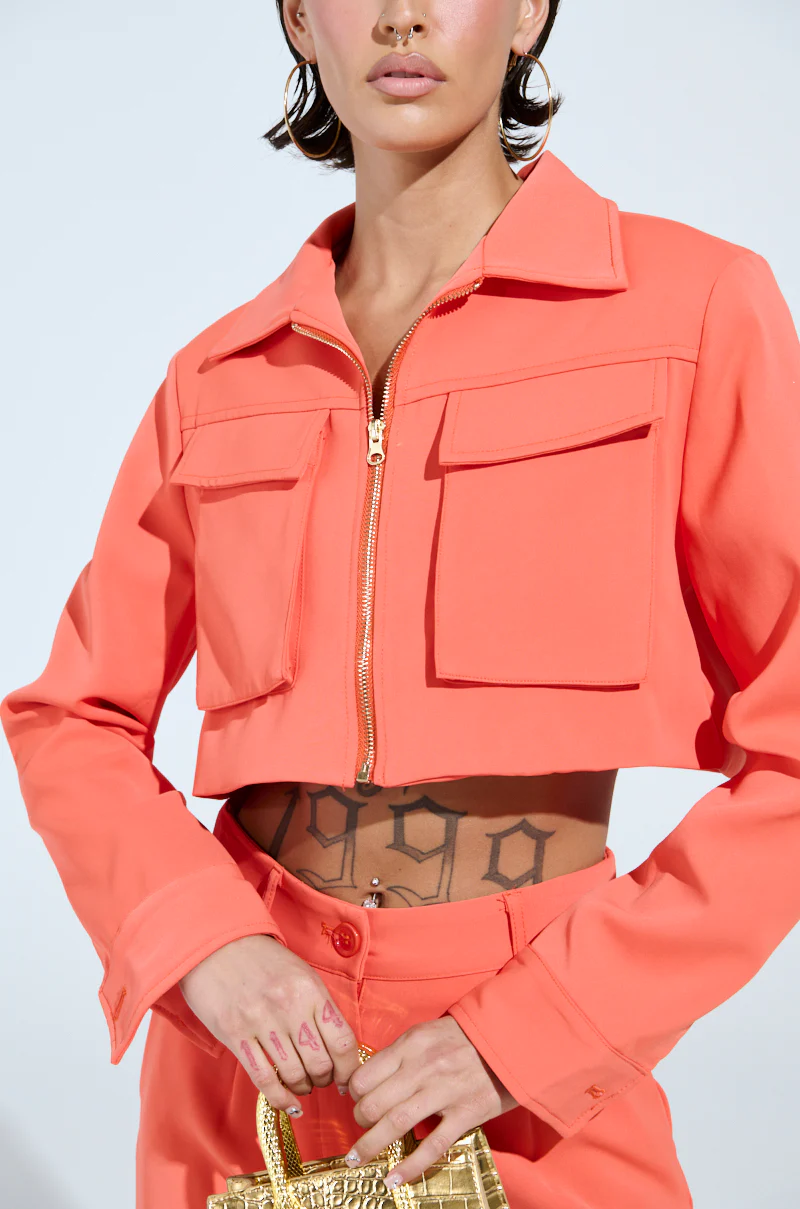 TAKE IT EASY CARGO BOMBER IN ORANGE - Image 10