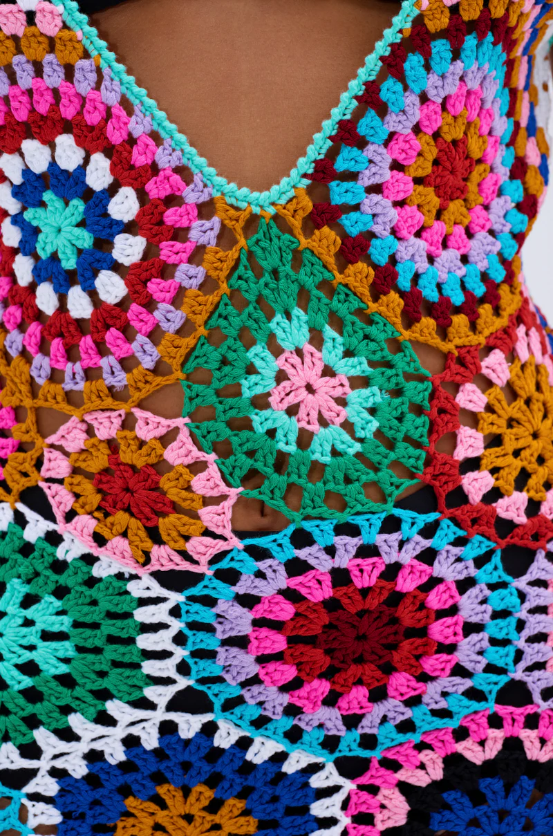 TAKE ME TO THE BEACH CROCHET MIDI DRESS - Image 5