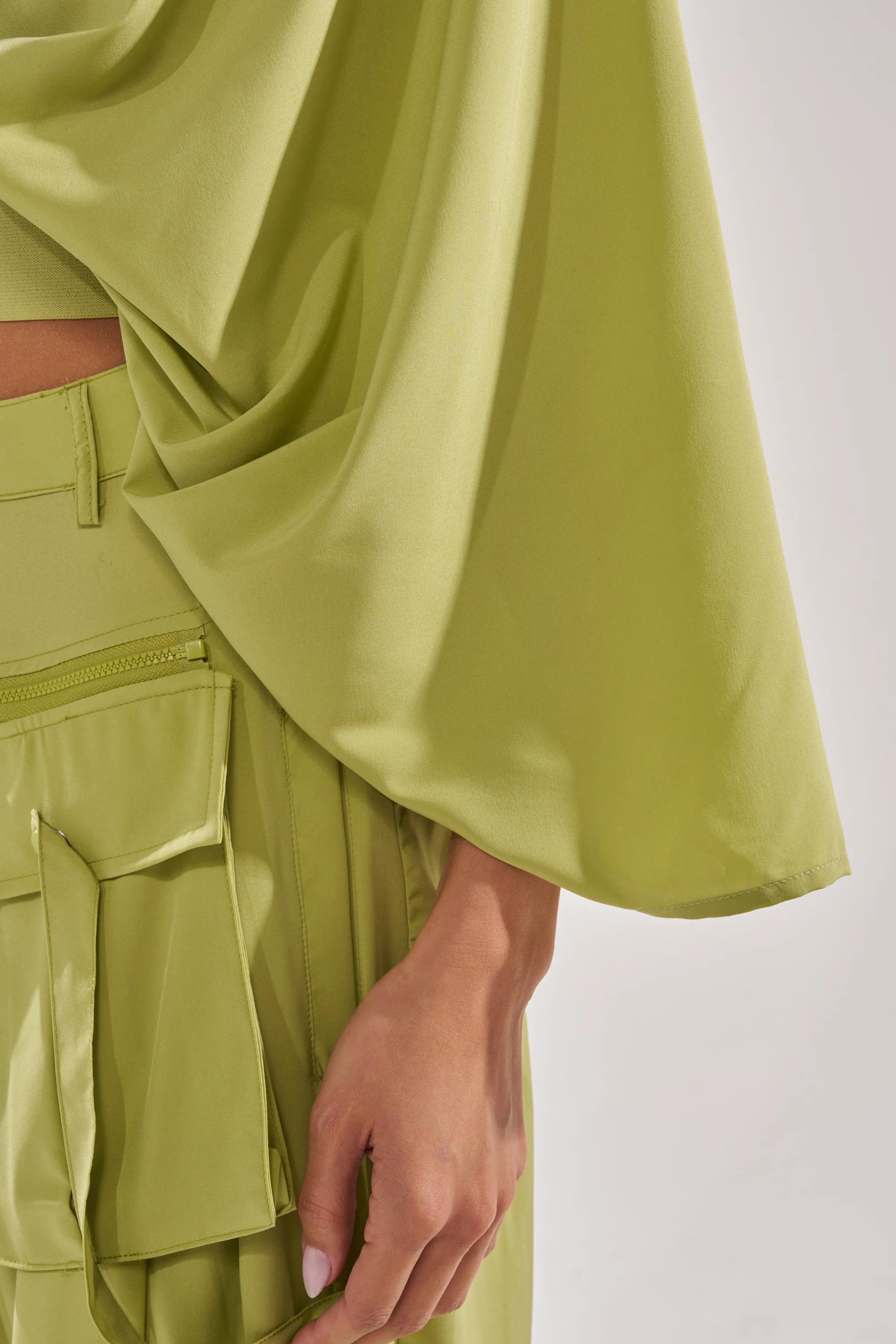 TALK ABOUT ME BLOUSE IN CHARTREUSE - Image 8