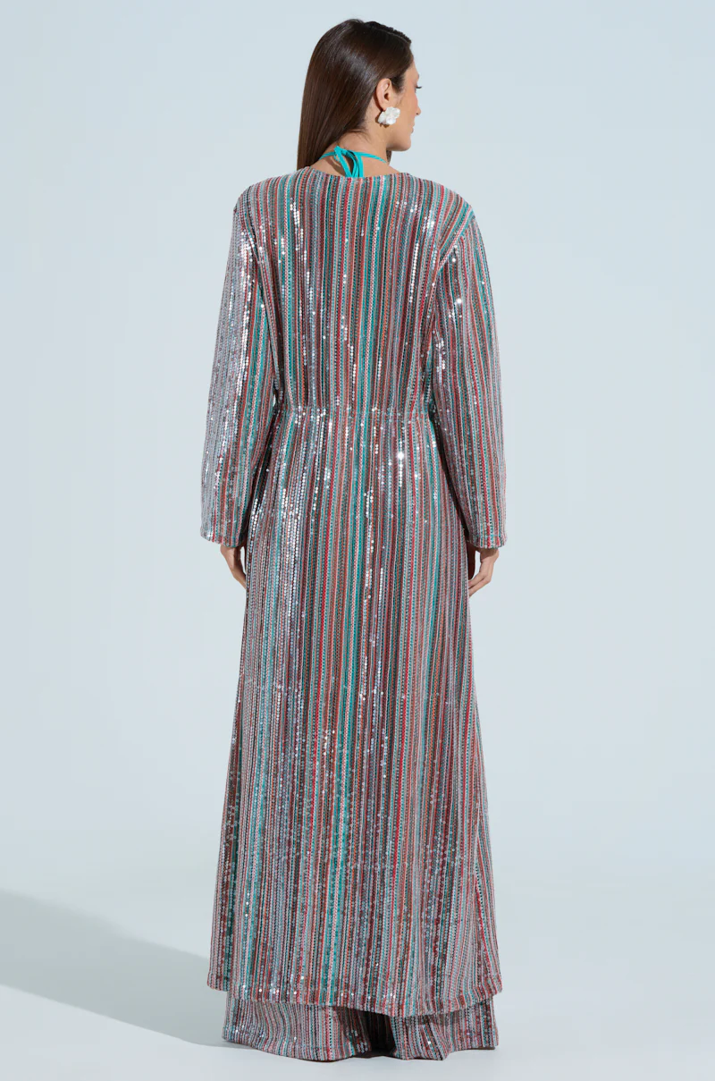 TAYLOR SEQUIN FRONT TIE DUSTER - Image 7