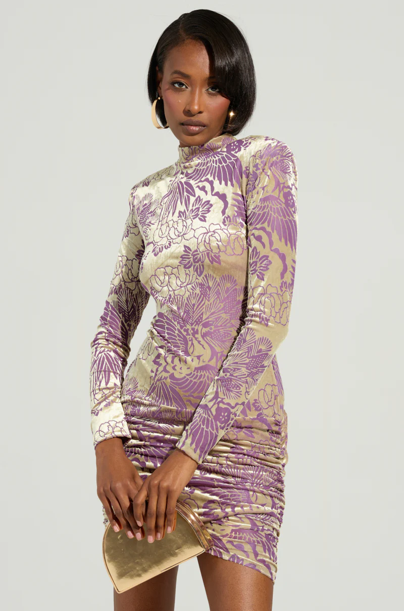 THANK YOU NEXT VELVET MINI DRESS - Image 3