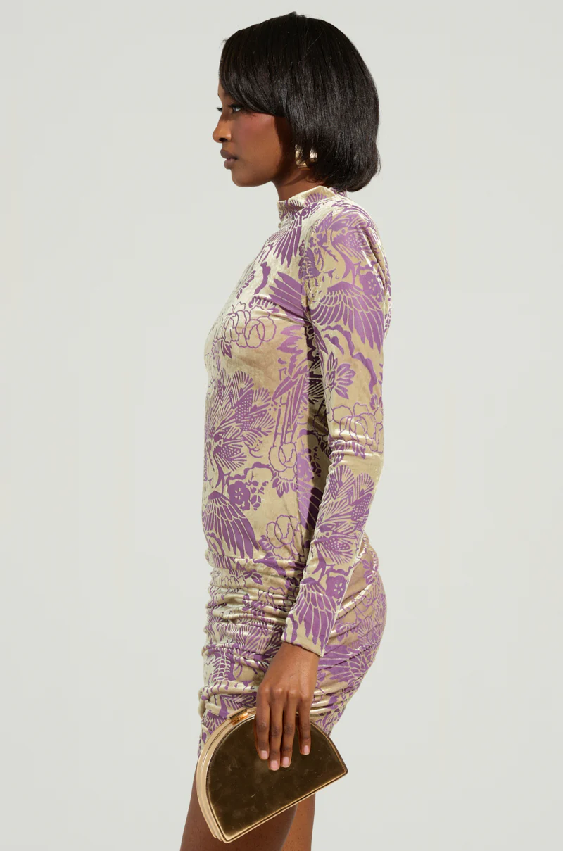 THANK YOU NEXT VELVET MINI DRESS - Image 4
