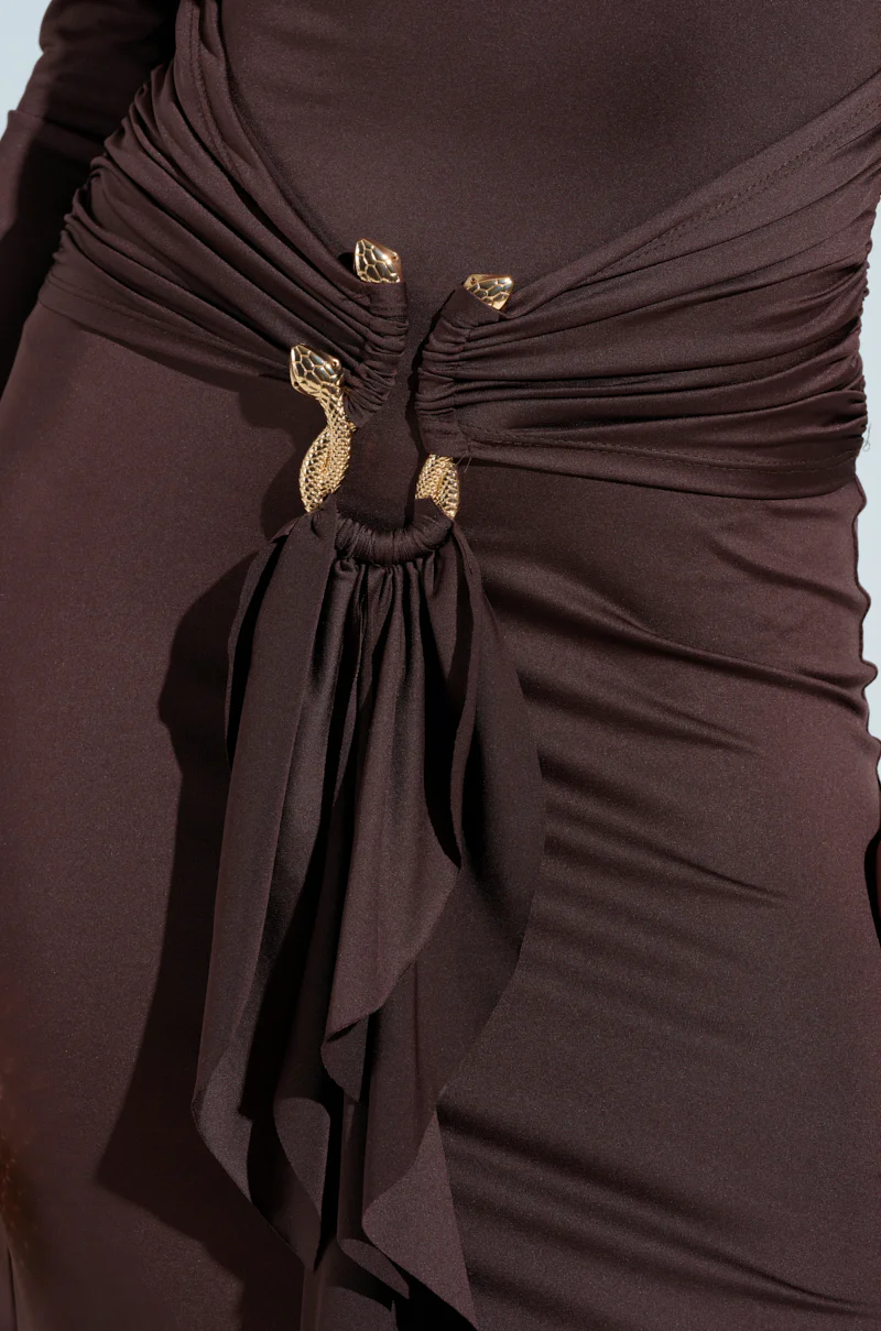 THE BEST ONE YET BROWN MAXI DRESS - Image 6