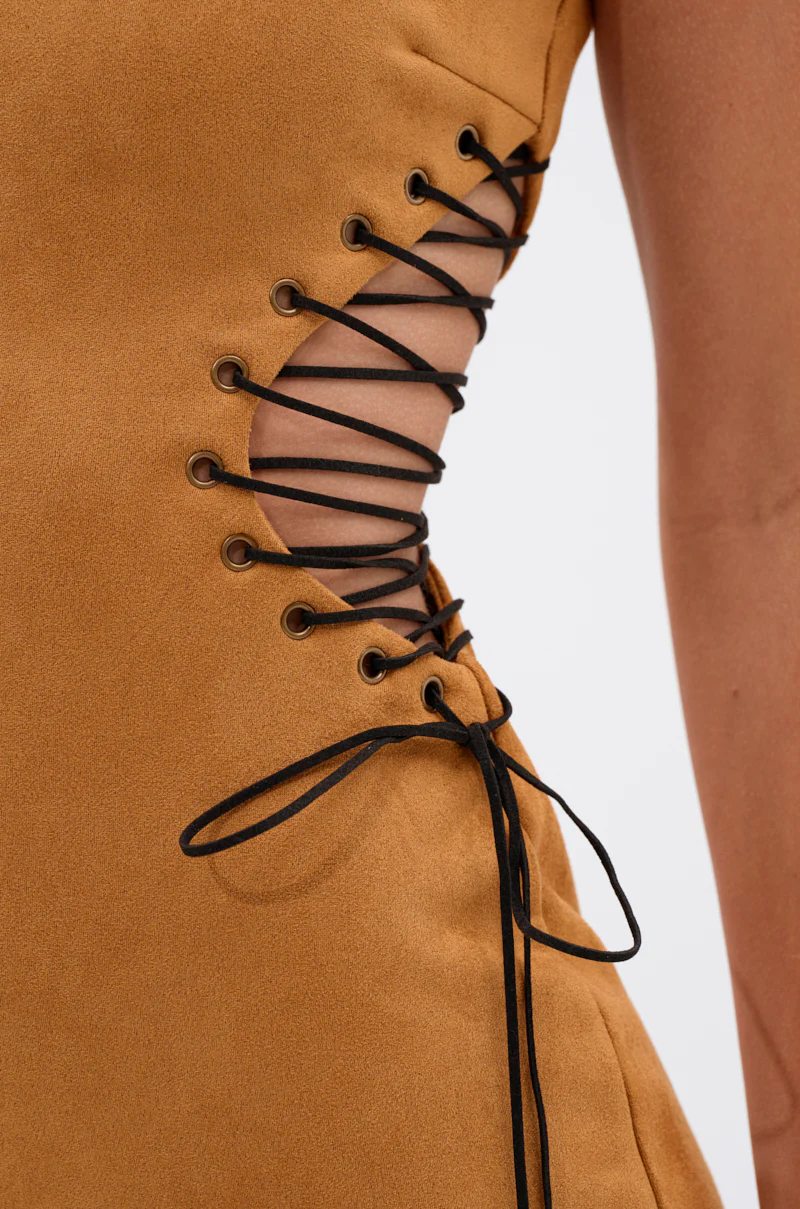 THE DESERT IS CALLING SUEDE MINI DRESS - Image 8