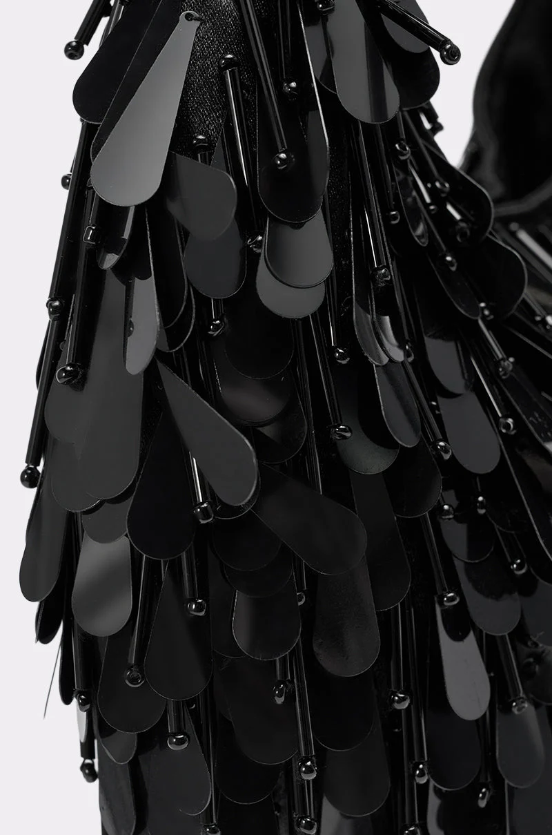 THE NOSTALGIA SEQUIN PURSE IN BLACK - Image 4