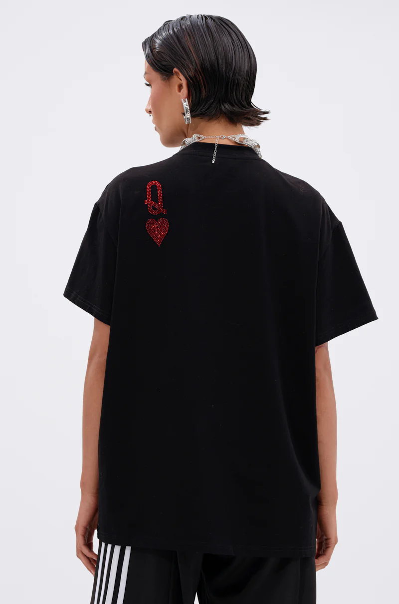THE REAL QUEEN OF HEARTS OVERSIZED TEE - Image 5