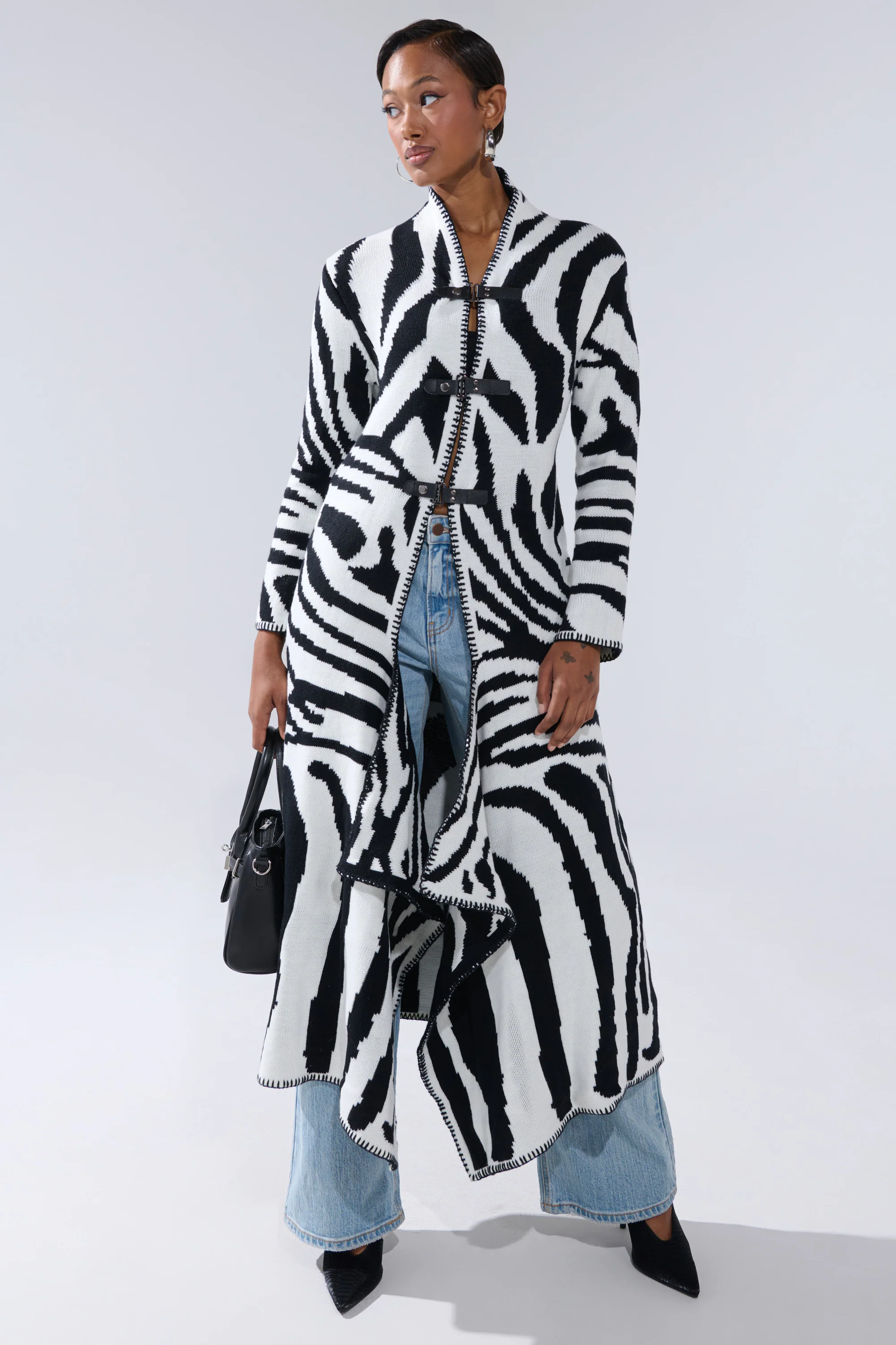 THE RICH BITCH IS HERE LONG CARDIGAN - Image 3
