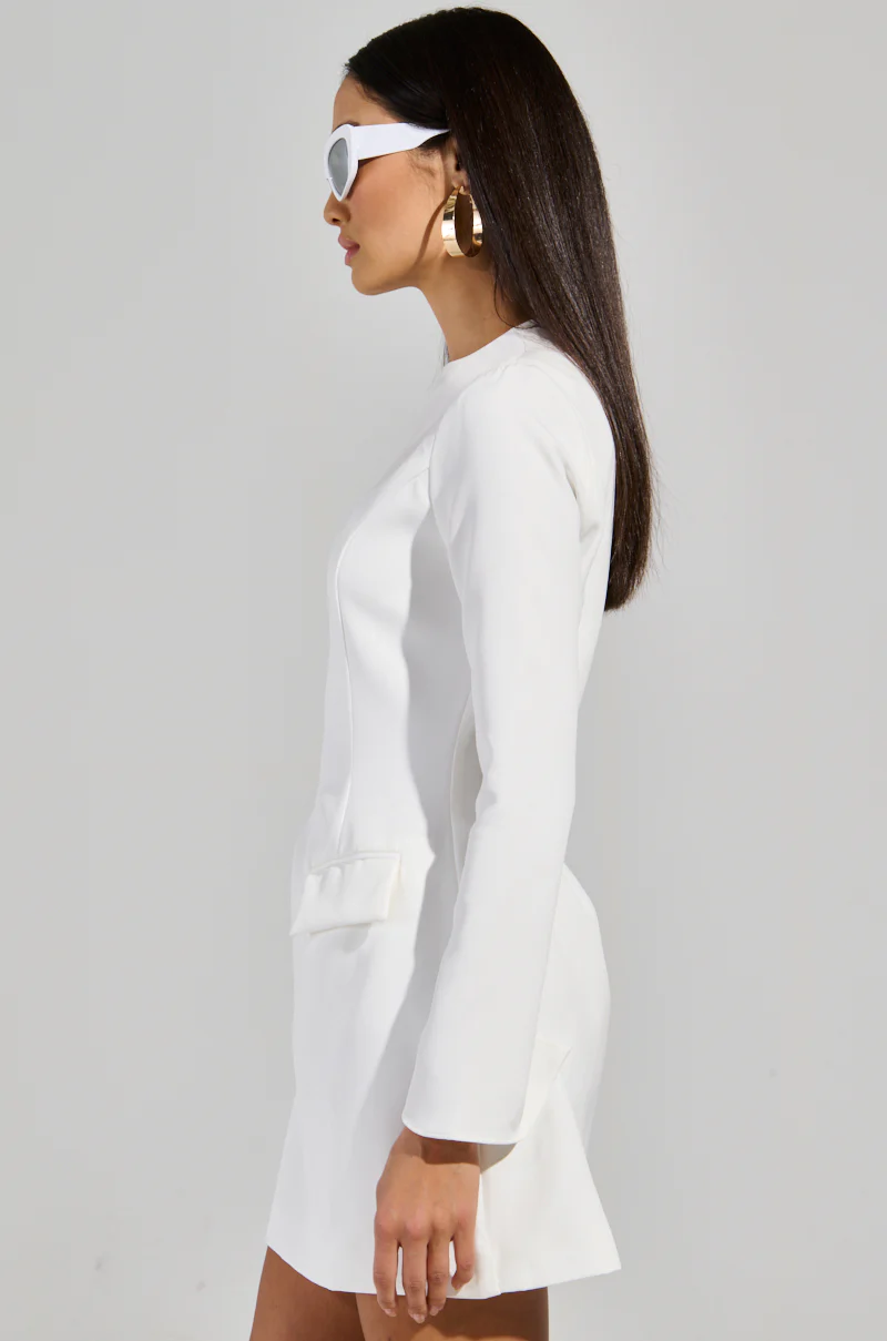 THINKIN ABOUT ME WOVEN MINI DRESS - Image 3
