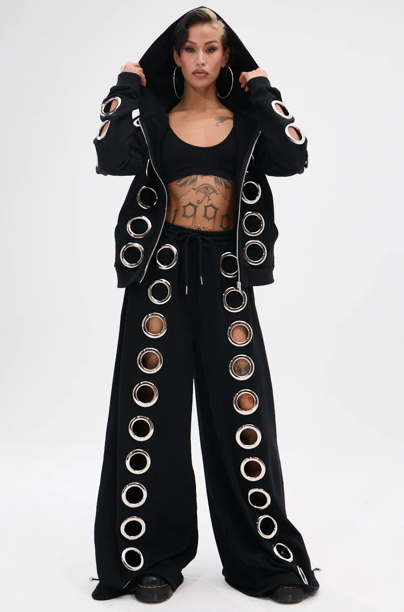 THROUGH THE NIGHT SWEATSHIRT WITH HOLES - Image 10
