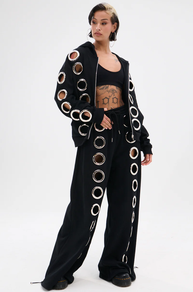 THROUGH THE NIGHT SWEATSHIRT WITH HOLES - Image 8