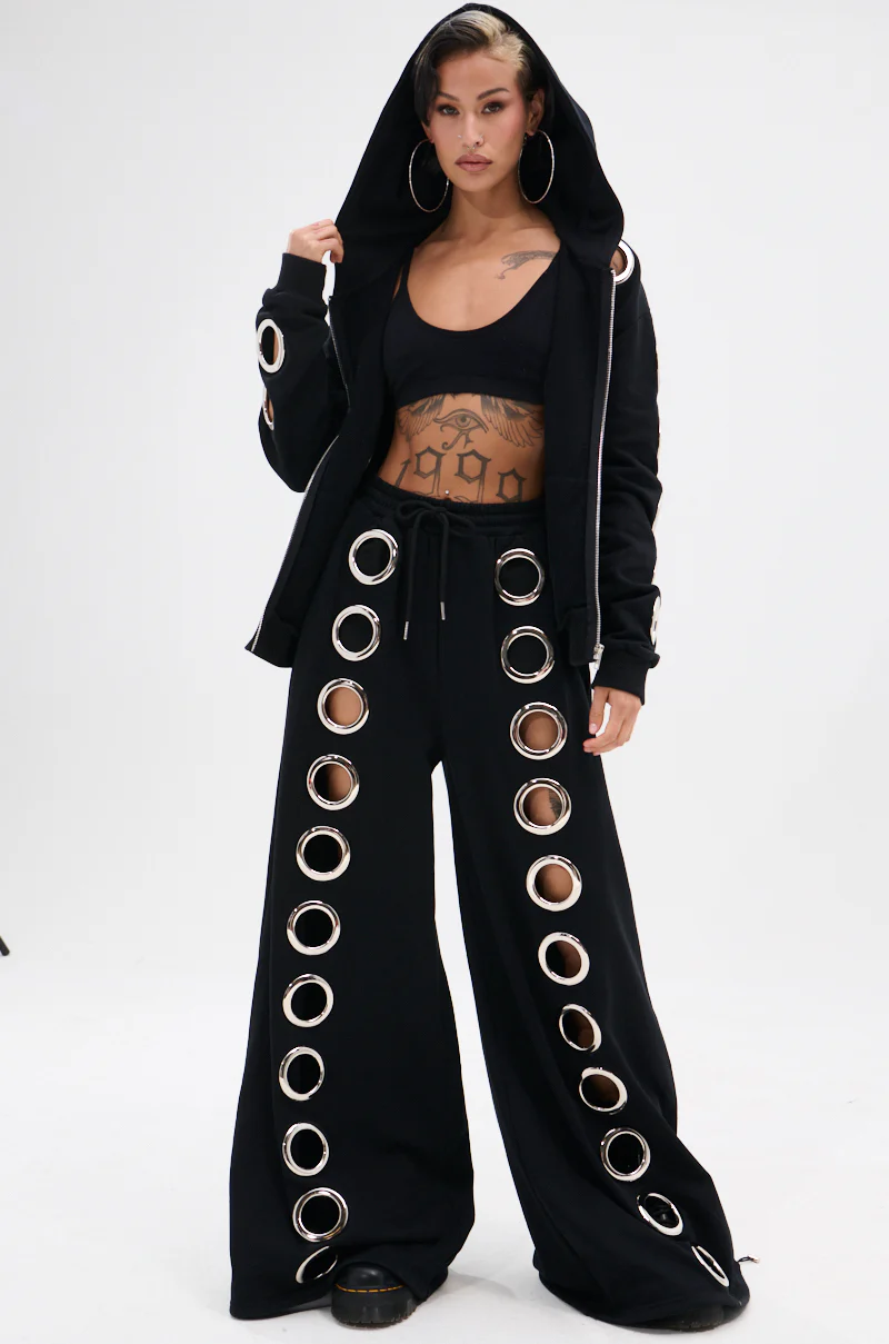 THROUGH THE NIGHT SWEATSHIRT WITH HOLES - Image 9
