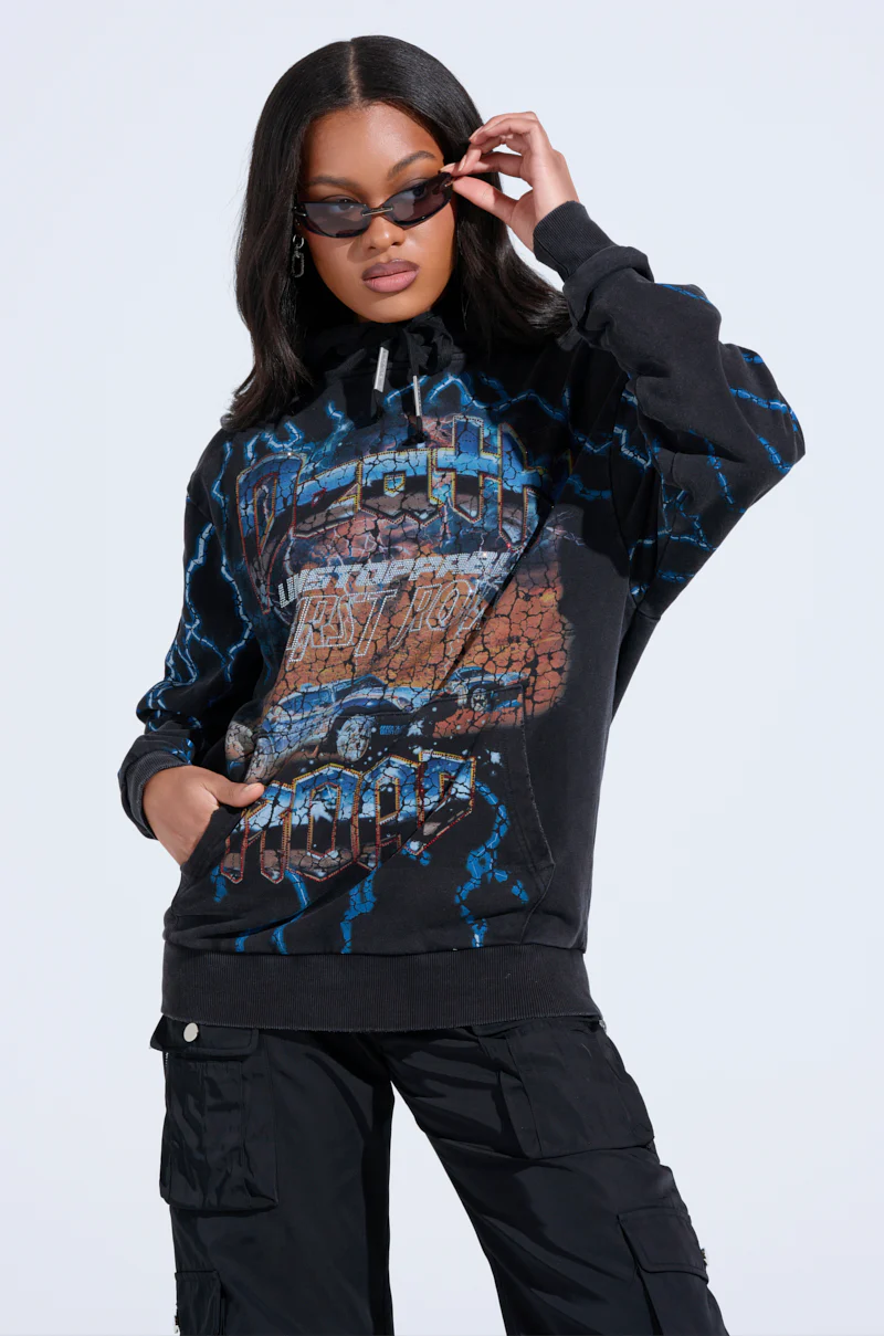 FIRST ROW THUNDERSTRUCK HOODED SWEATSHIRT - Image 2