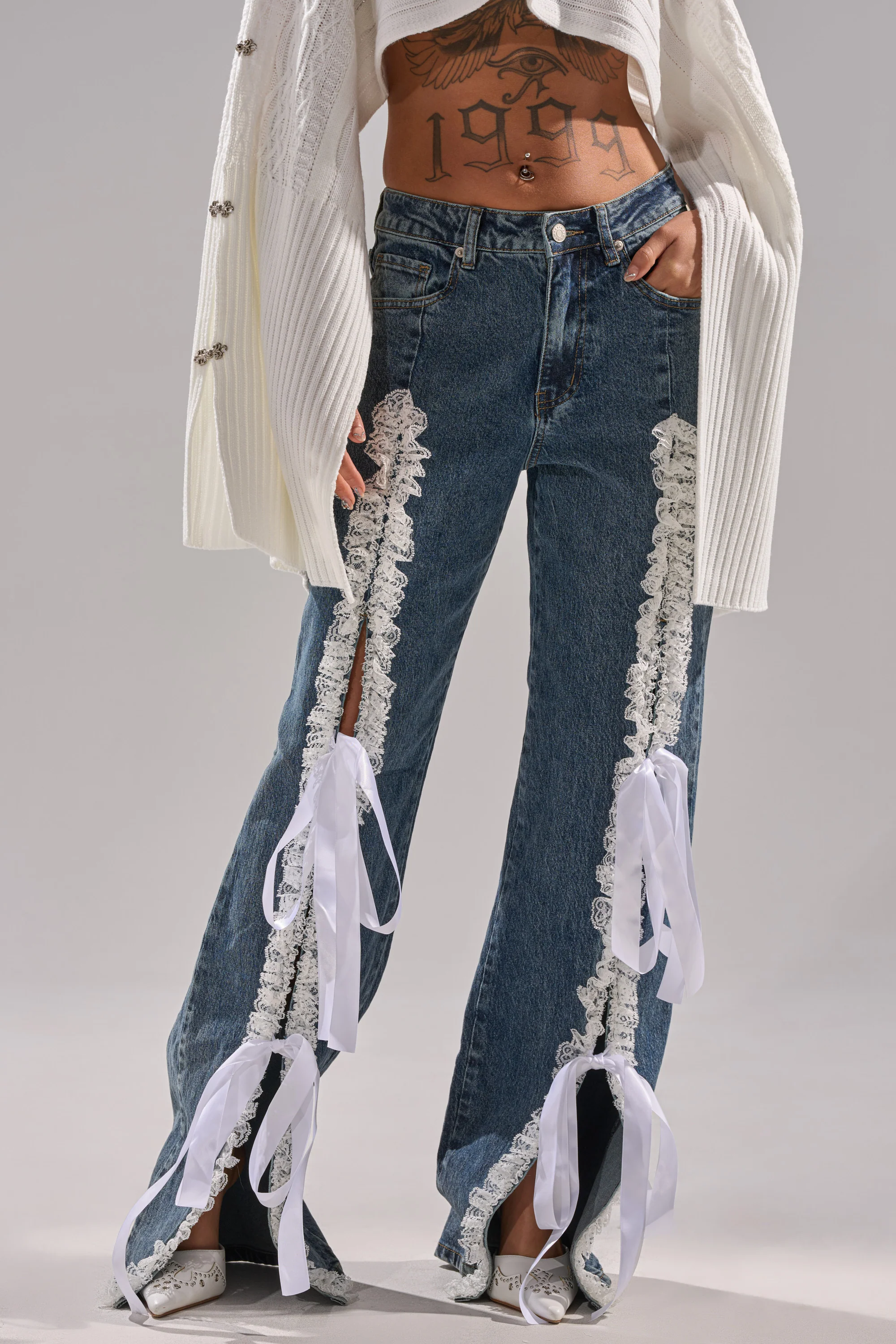 TIE ME UP RELAXED DENIM - Image 2