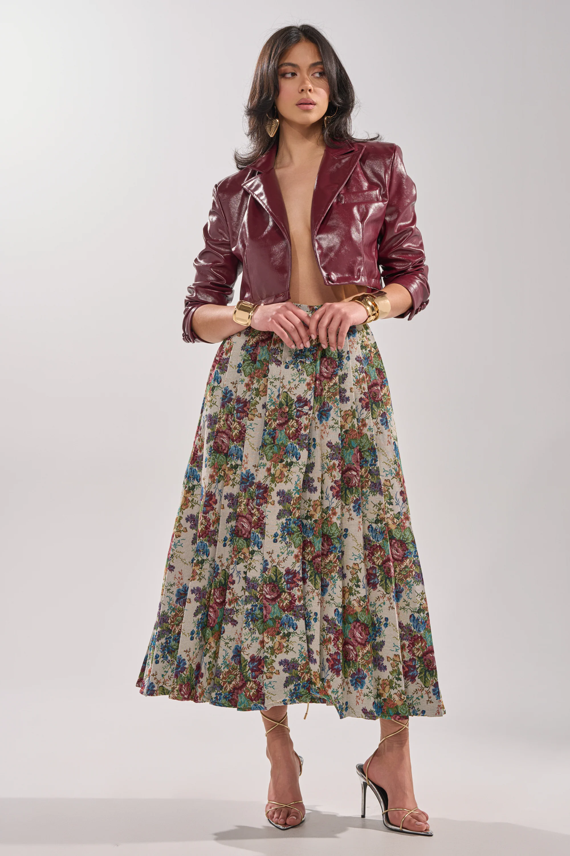 TIFFANY BROCADE MAXI SKIRT - Image 6