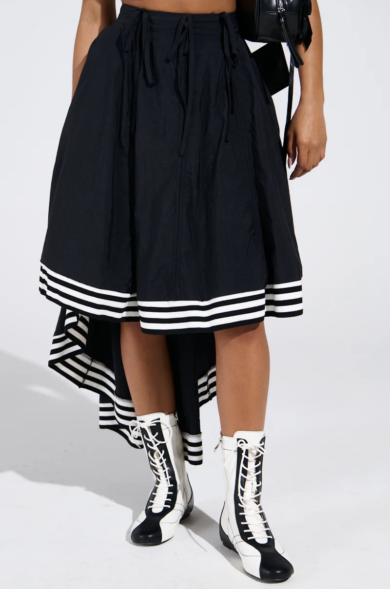 TIME IS UP MIDI SKIRT