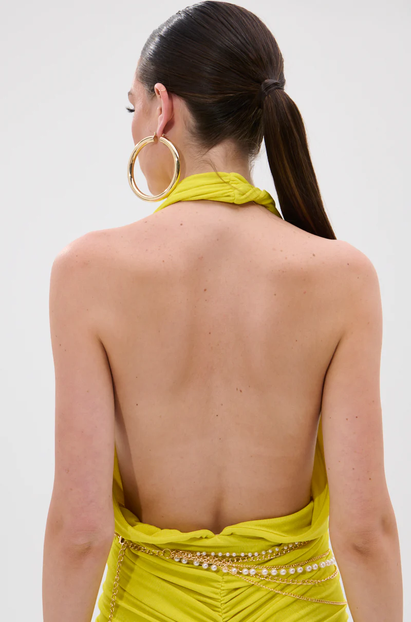 TIMELESS MESH HALTER NECK BODYSUIT - Image 4