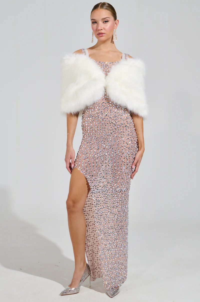 TO THE GALA FAUX FUR SHAWL - Image 7