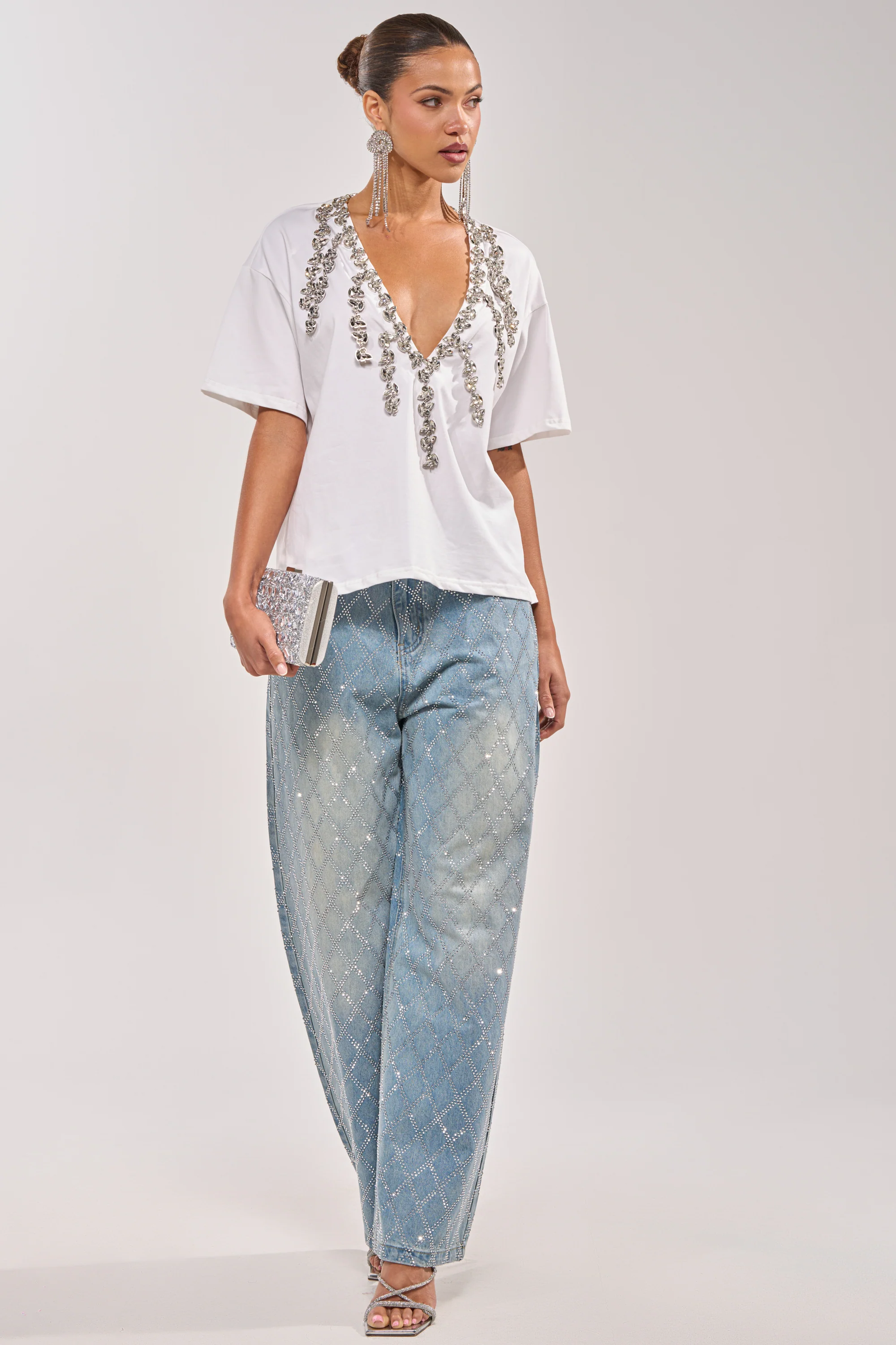 TOO DEEP RHINESTONE TEE - Image 8