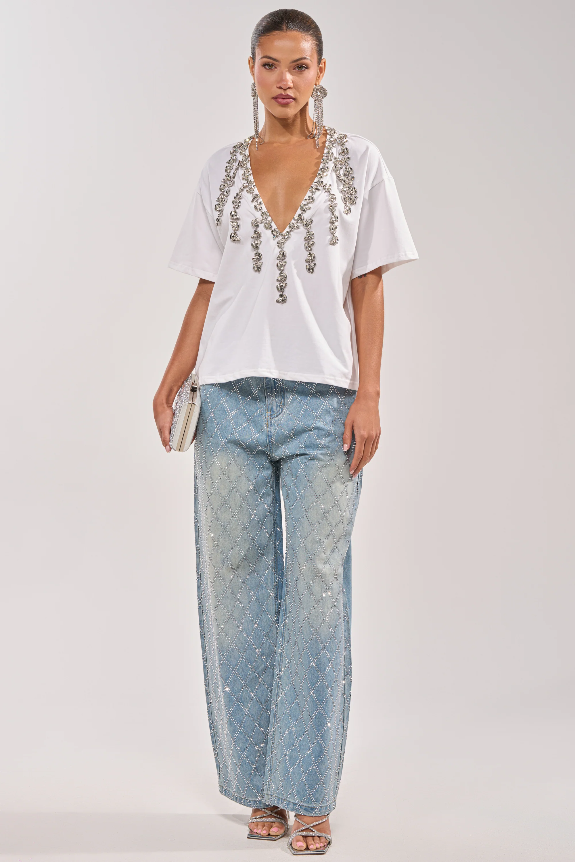TOO DEEP RHINESTONE TEE - Image 9