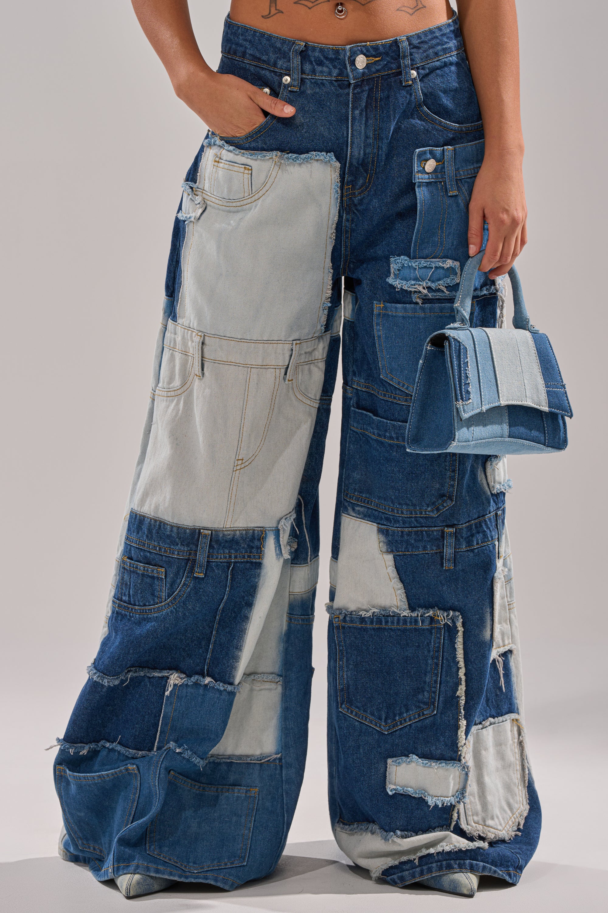TOO MUCH GOING ON WIDE LEG DENIM - Image 3